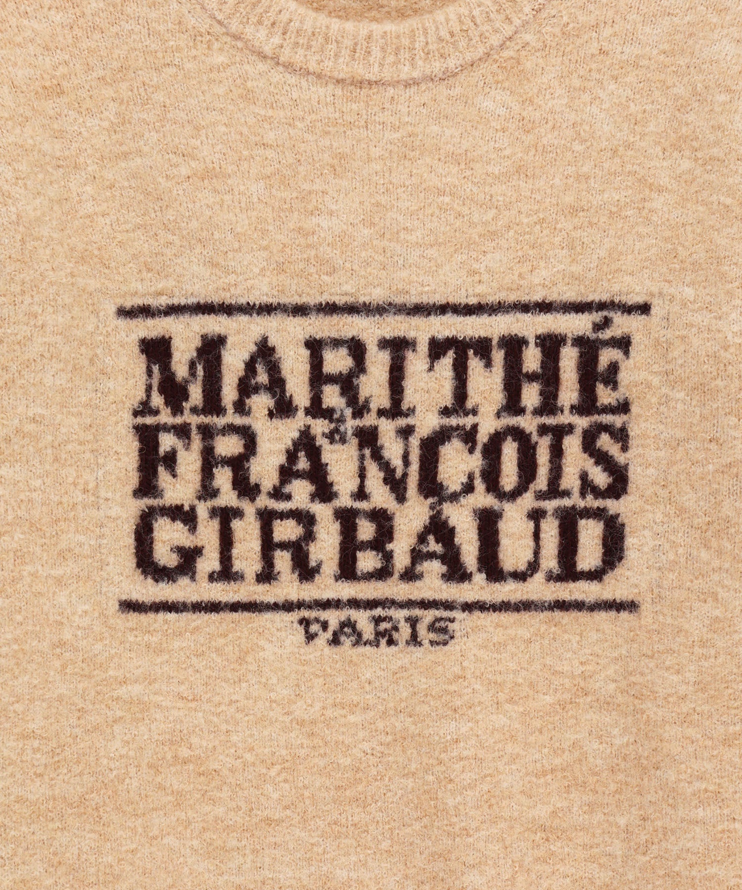 Marithe & Francois Girbaud - Boucle Classic Logo Knit Pullover (Ecru) product image 9 | TRAB K-Fashion Australia