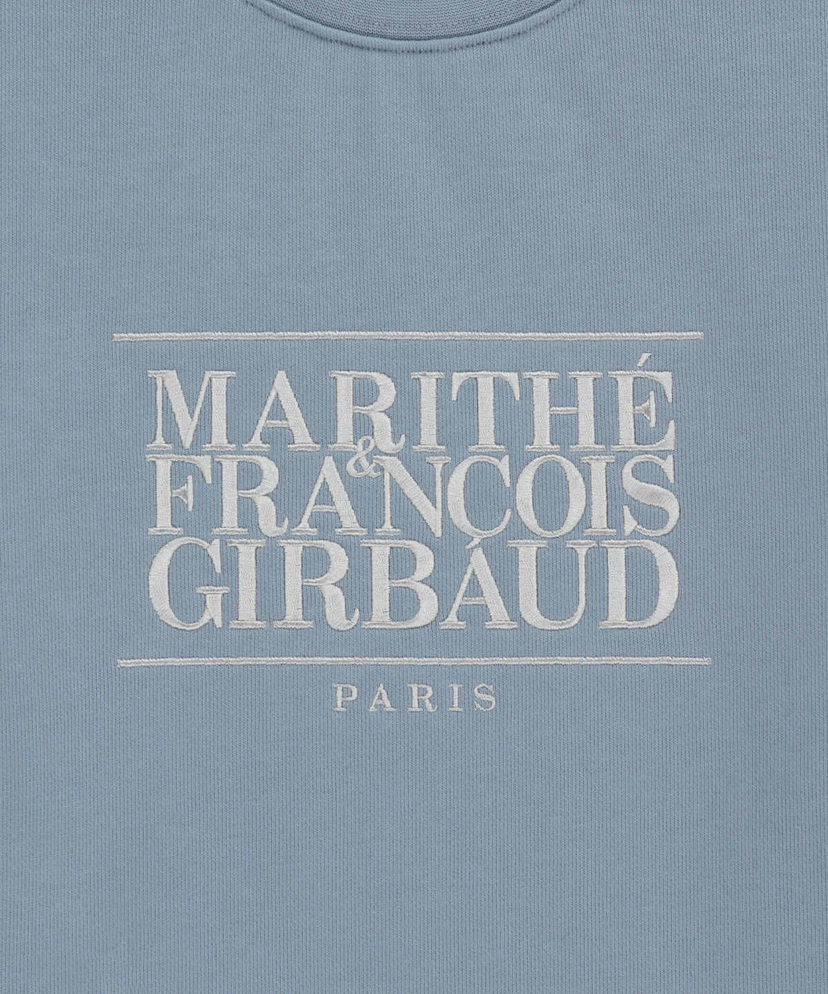 Marithe & Francois Girbaud - Classic Logo Crop Sweatshirt (Sky Blue) product image 9 | TRAB K-Fashion Australia