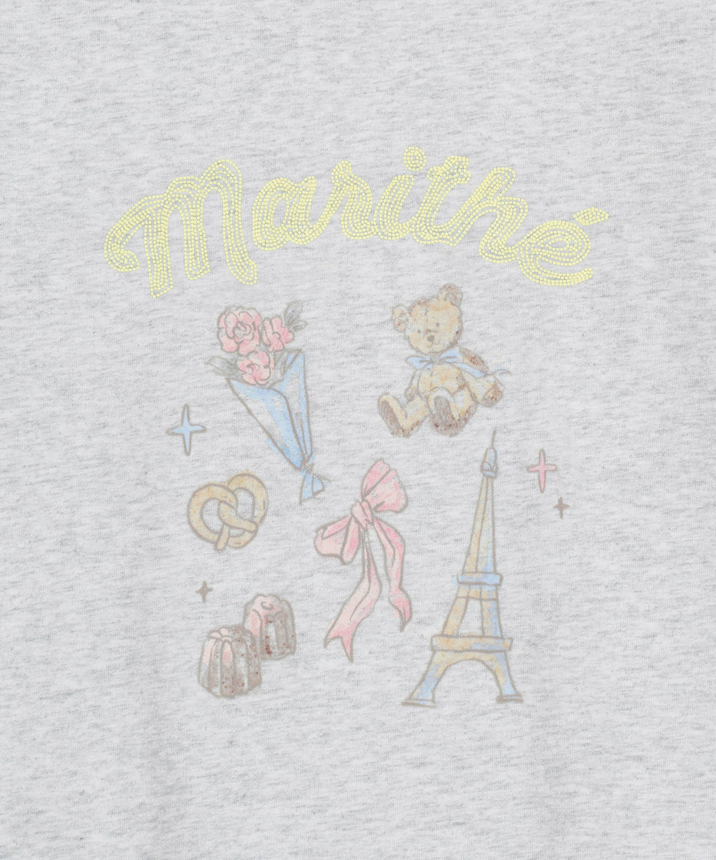 Marithe & Francois Girbaud - Paris Graphic Ringer Tee (Light Heather Gray) product image 9 | TRAB K-Fashion Australia