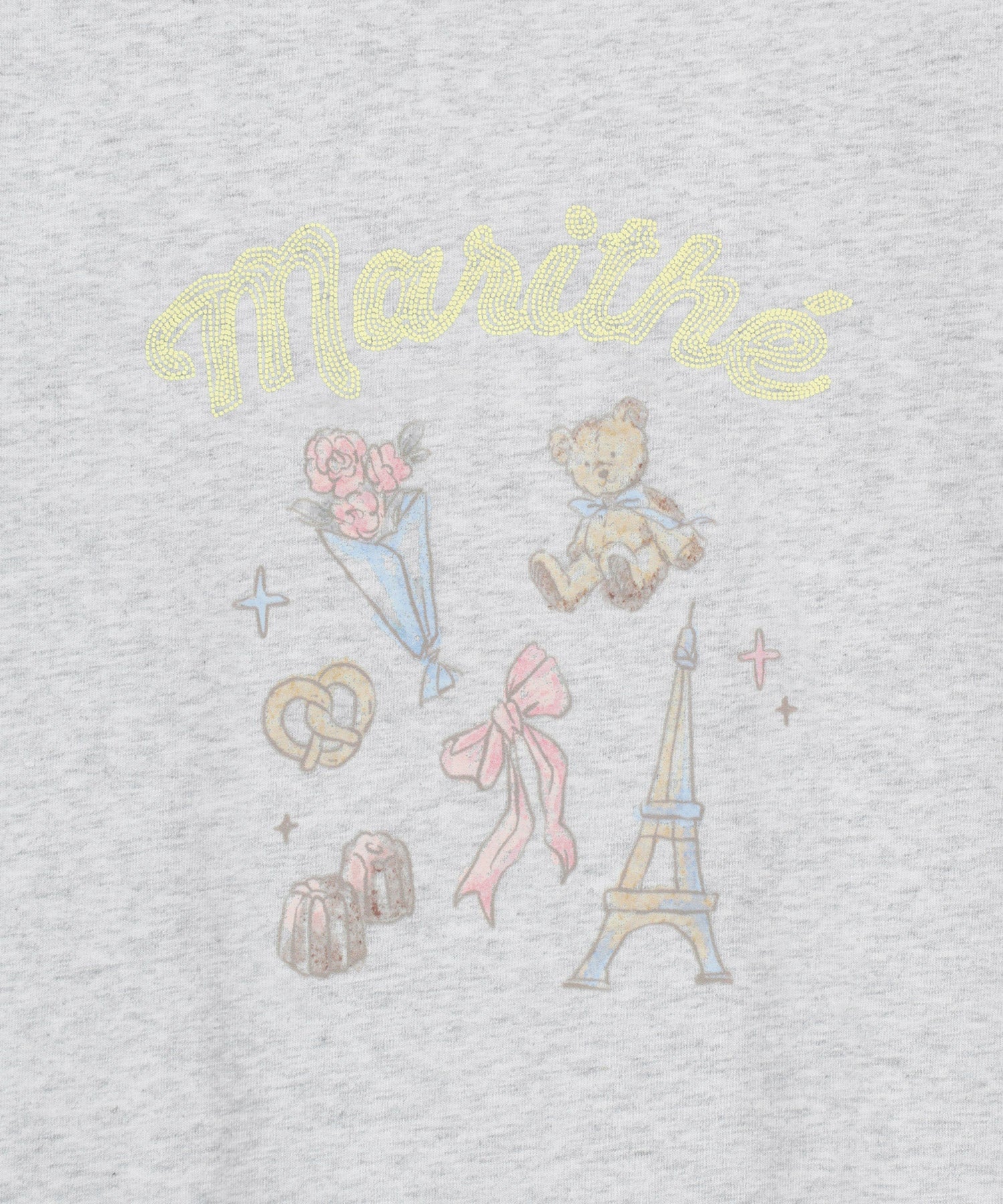 Marithe & Francois Girbaud - Paris Graphic Ringer Tee (Light Heather Gray) product image 9 | TRAB K-Fashion Australia