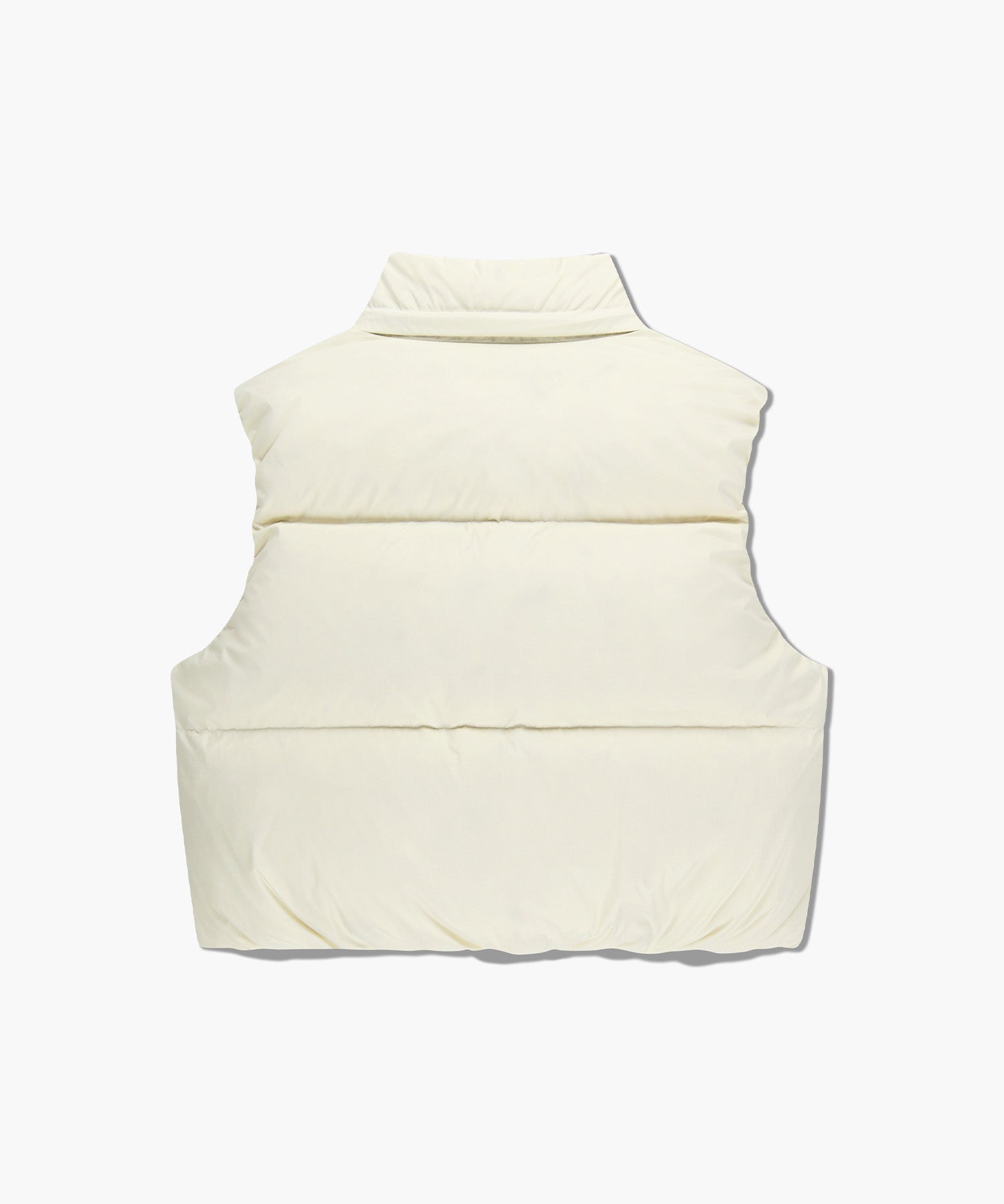Marithe & Francois Girbaud - Circle Logo Crop Hooded Down Vest (Ivory) product image 9 | TRAB K-Fashion Australia