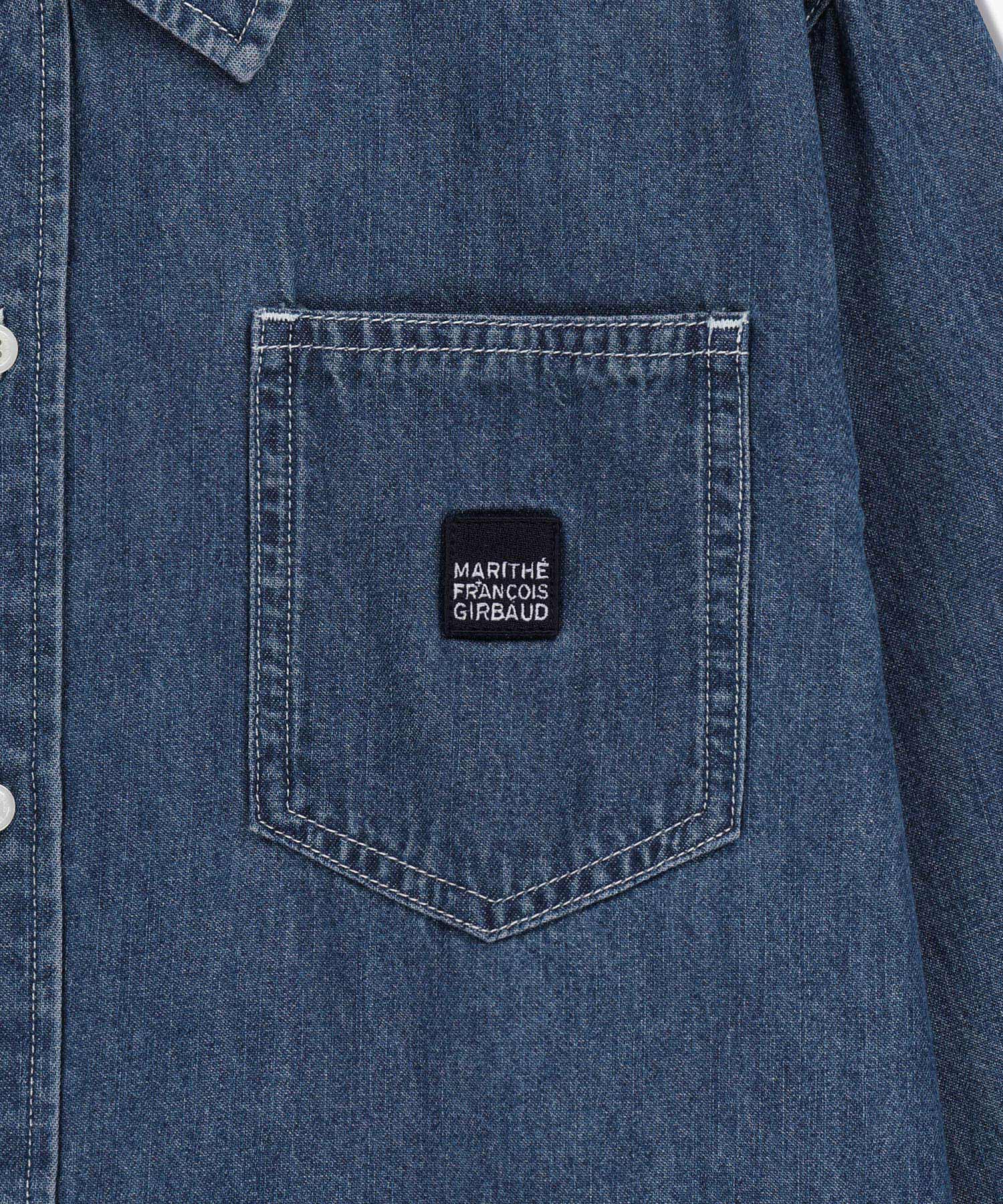 Marithe & Francois Girbaud - Logo Denim Shirt (Blue) product image 9 | TRAB K-Fashion Australia