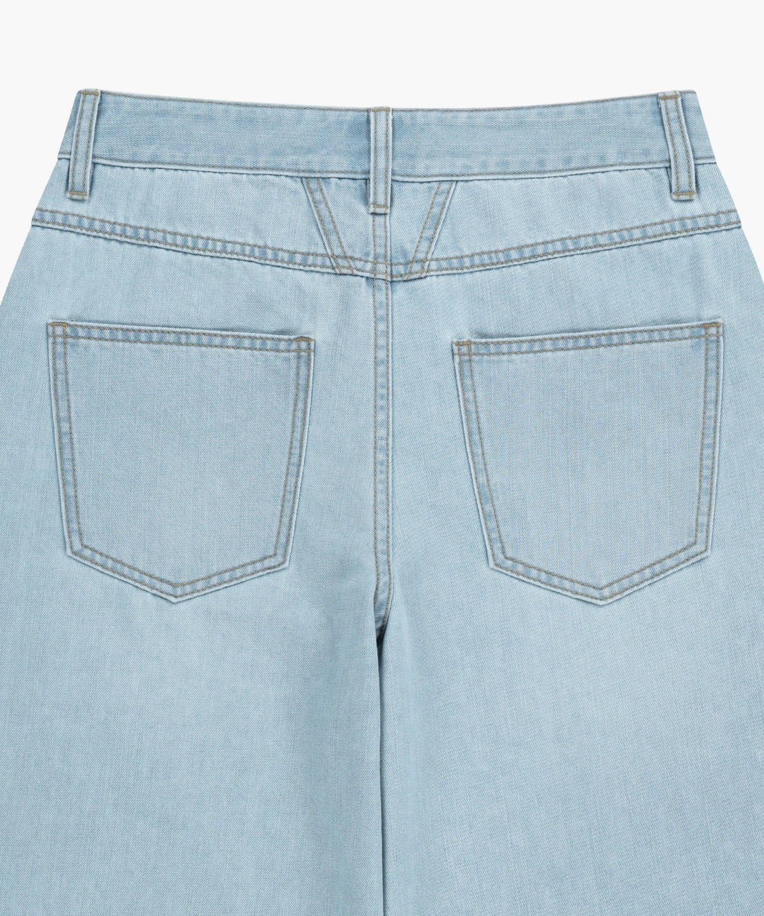 Marithe & Francois Girbaud - Summer Semi Wide Denim Pants (Light Blue) product image 12 | TRAB K-Fashion Australia