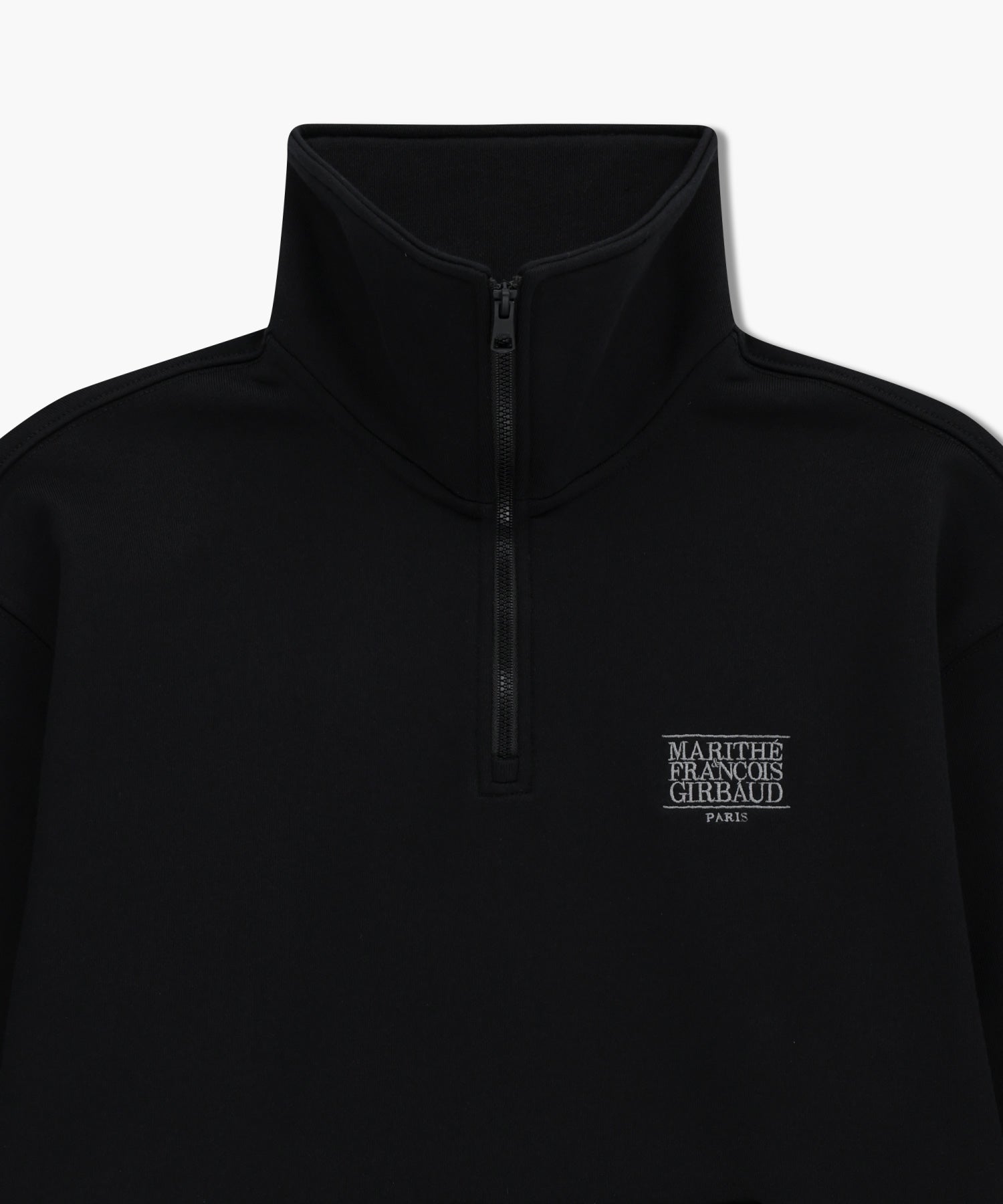 Marithe & Francois Girbaud - Classic Logo Half Zipup Sweatshirt (Black) product image 9 | TRAB K-Fashion Australia