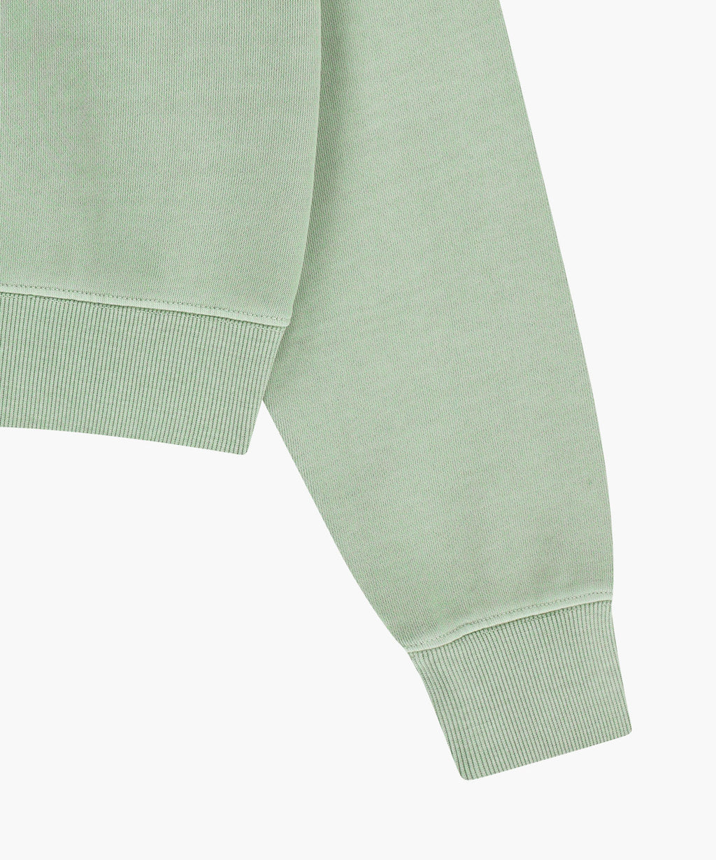 Marithe & Francois Girbaud - Shadow Classic Logo Dyeing Crop Hoodie (Mint) product image 8 | TRAB K-Fashion Australia