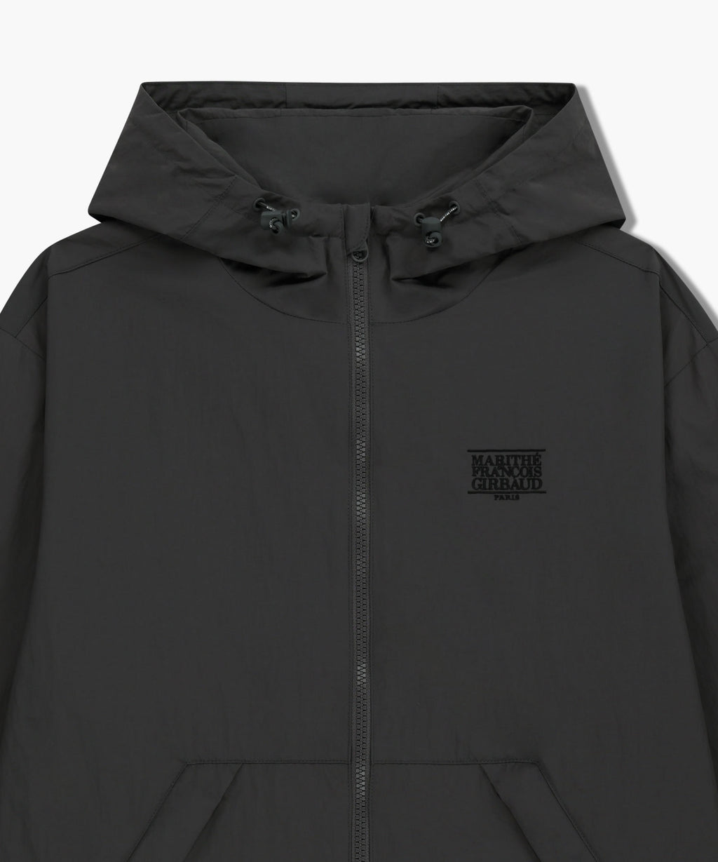 Marithe & Francois Girbaud - Classic Logo Over Fit Hooded Windbreaker (Charcoal) product image 9 | TRAB K-Fashion Australia