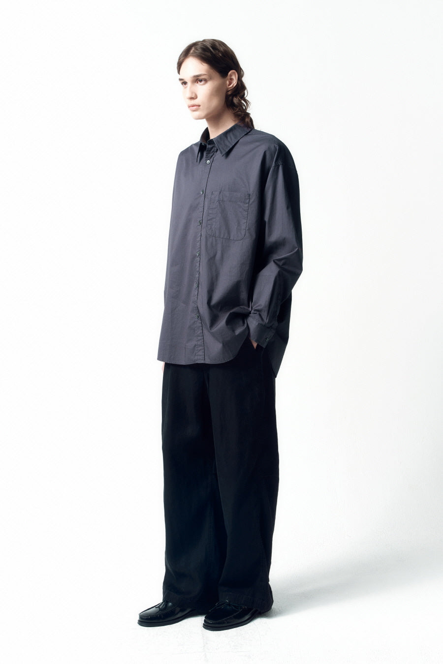 Insilence - Vintage Washed Tencel Pants (Washed Black) product image 3 | TRAB K-Fashion Australia