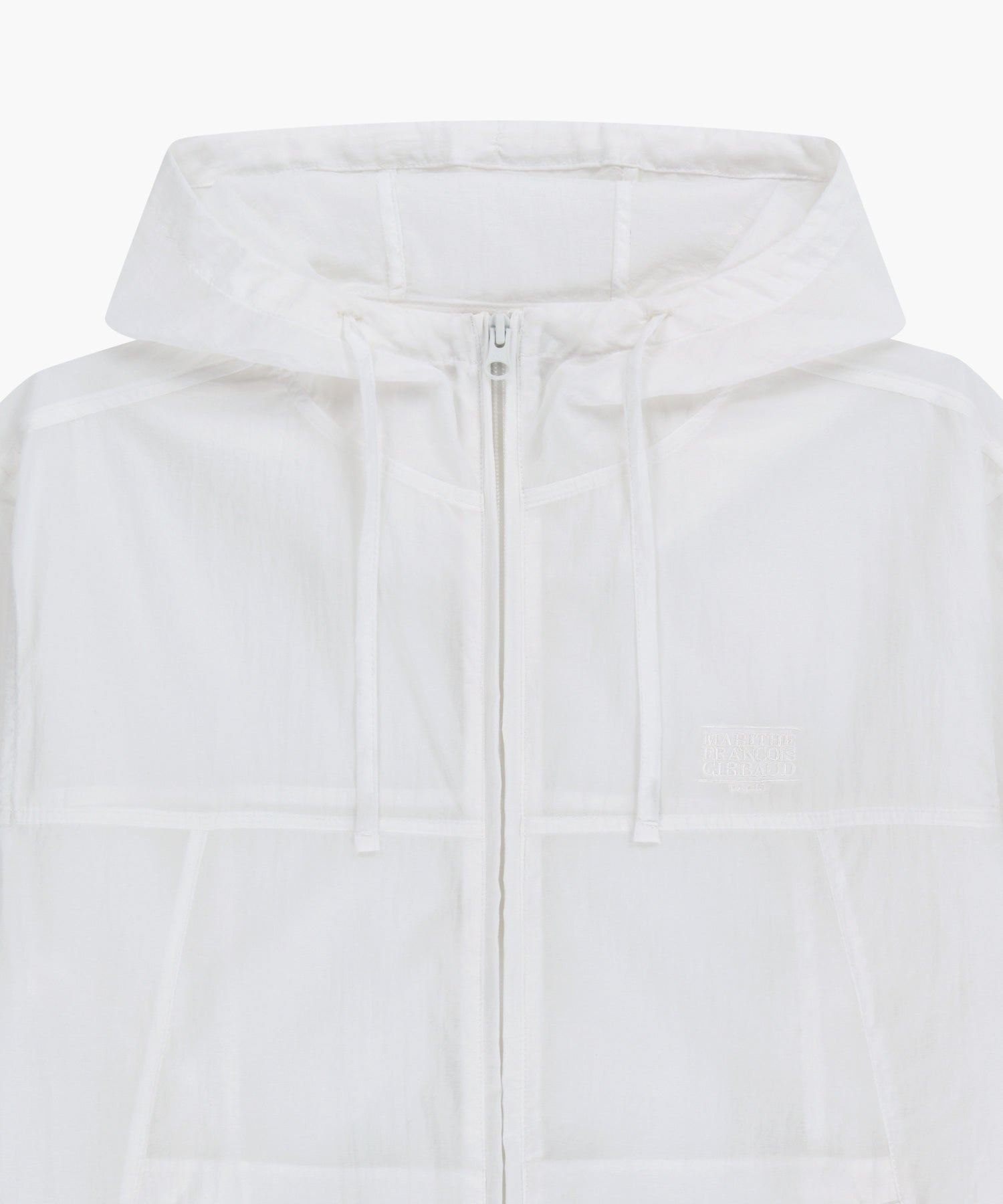 Marithe & Francois Girbaud - Hooded Packable Nylon Jacket (White) product image 9 | TRAB K-Fashion Australia