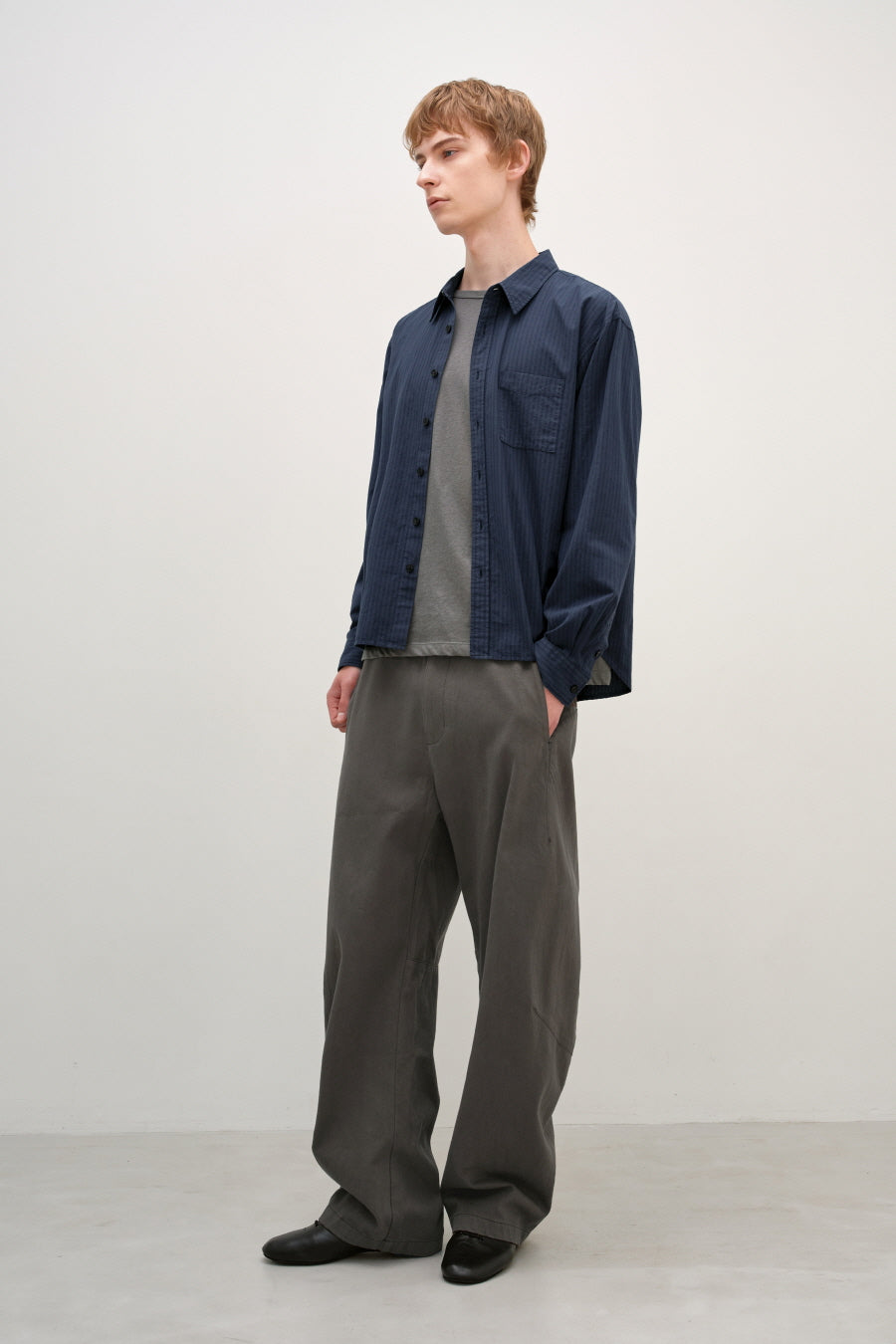 Insilence - Incision Curved Pants (Taupe Brown) product image 3 | TRAB K-Fashion Australia