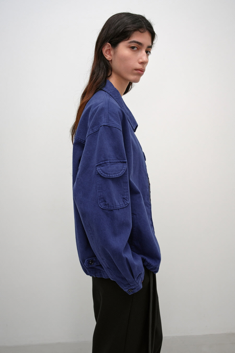Insilence - French Blue Cotton Jacket (French Blue) product image 5 | TRAB K-Fashion Australia