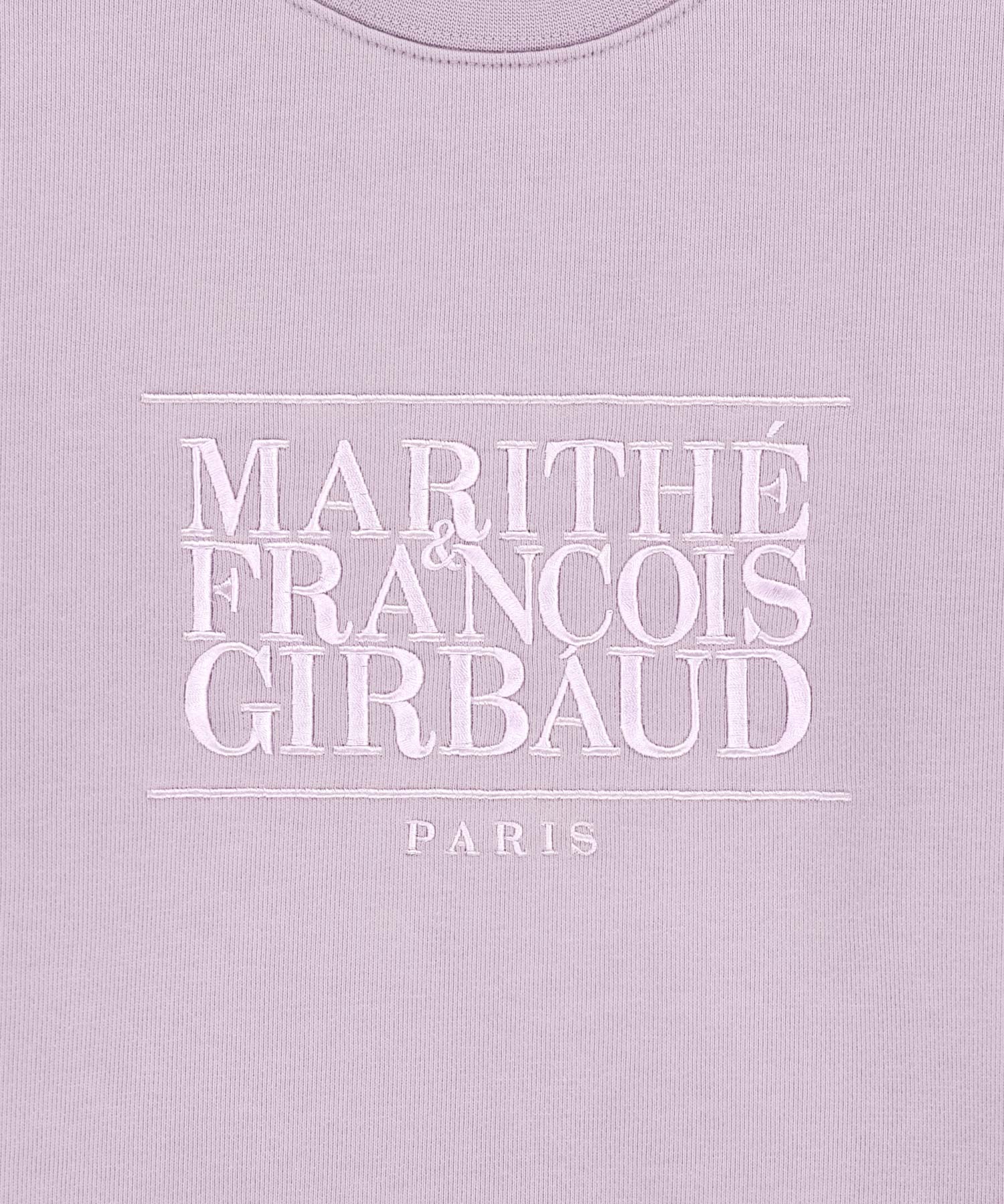 Marithe & Francois Girbaud - Classic Logo Crop Sweatshirt (Lavender) product image 9 | TRAB K-Fashion Australia