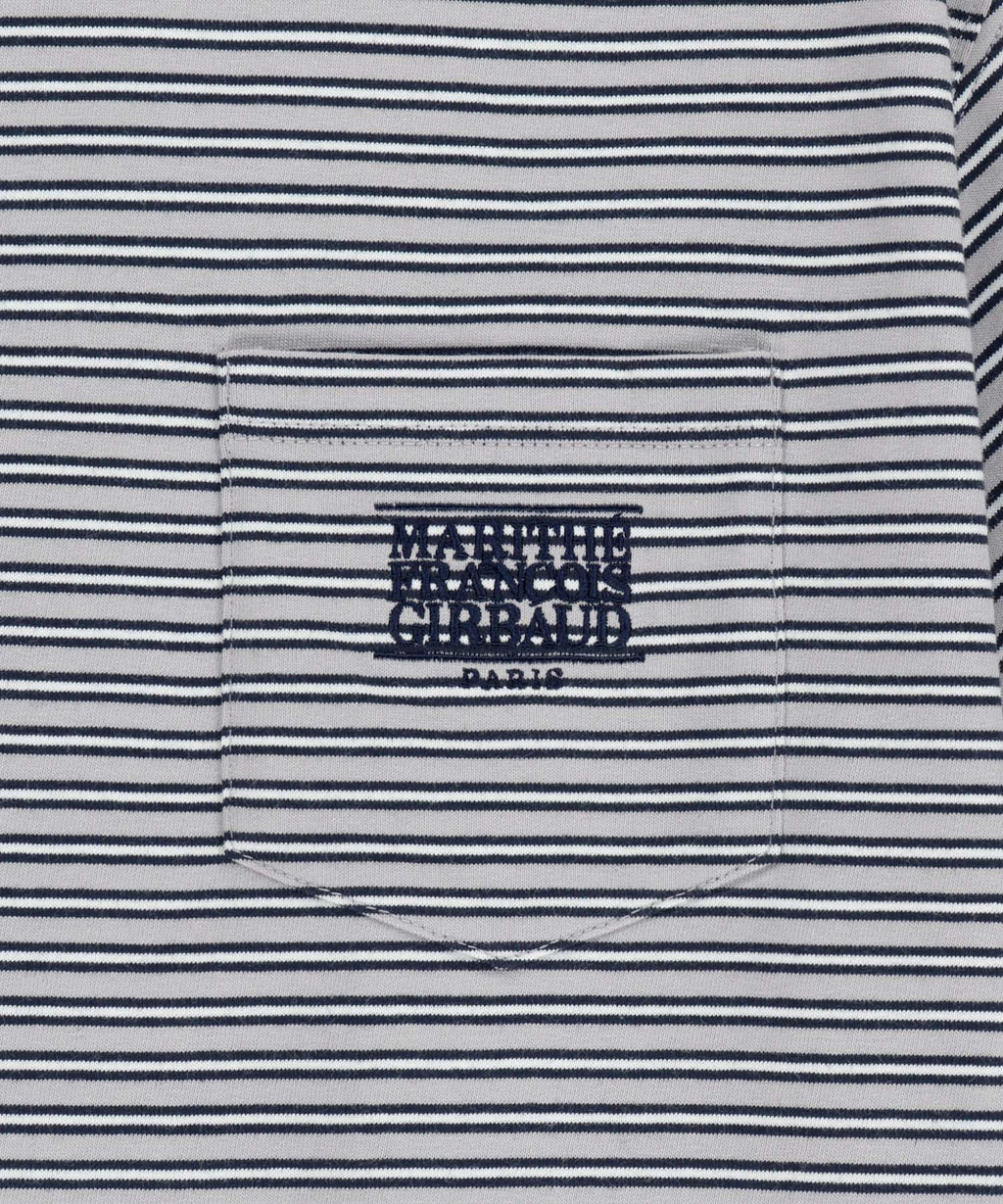 Marithe & Francois Girbaud - Small Classic Logo Stripe Ringer Tee (Navy) product image 9 | TRAB K-Fashion Australia