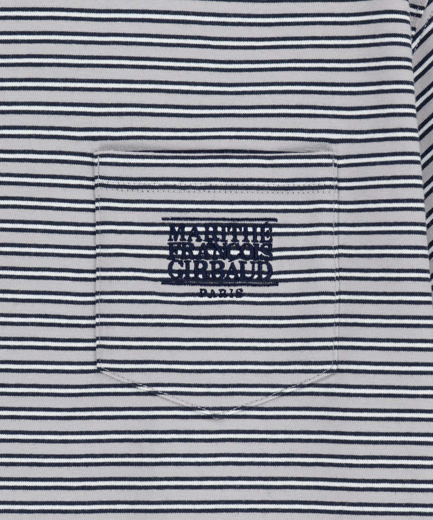 Marithe & Francois Girbaud - Small Classic Logo Stripe Ringer Tee (Navy) product image 9 | TRAB K-Fashion Australia