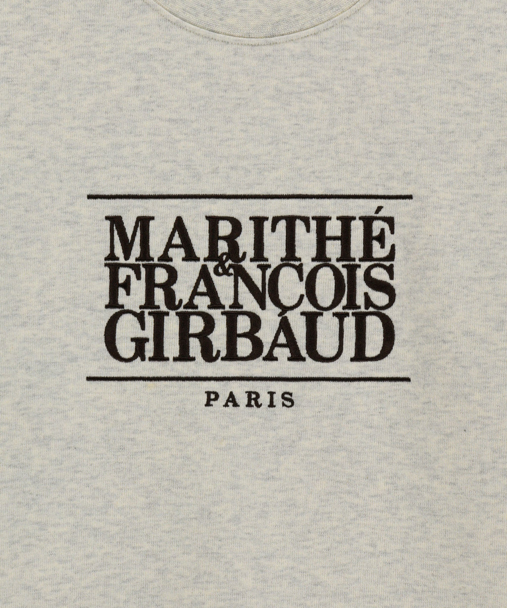 Marithe & Francois Girbaud - Classic Logo Crop Sweatshirt (Oatmeal) product image 9 | TRAB K-Fashion Australia