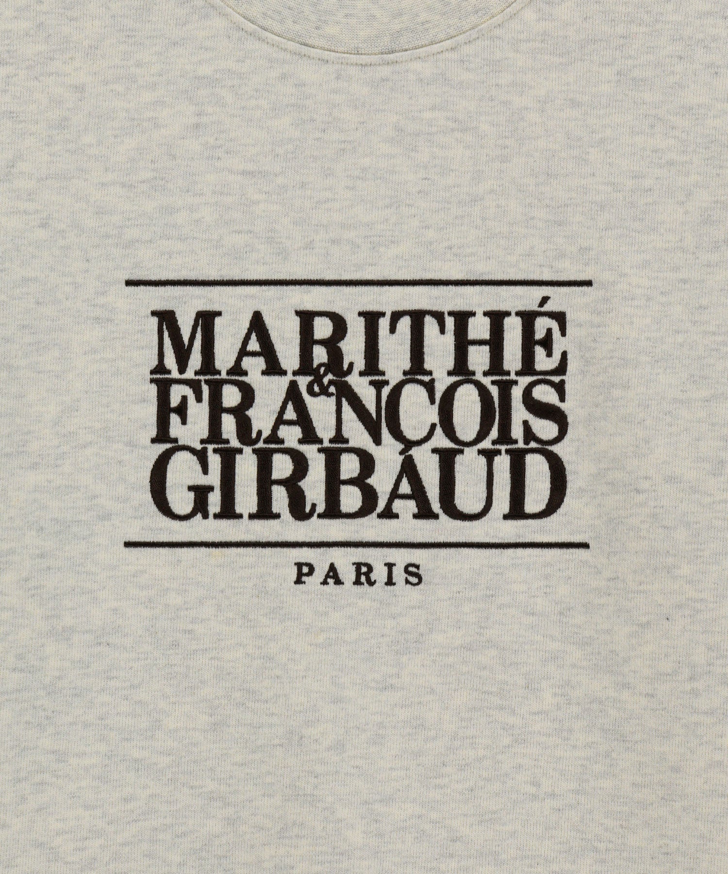 Marithe & Francois Girbaud - Classic Logo Crop Sweatshirt (Oatmeal) product image 9 | TRAB K-Fashion Australia