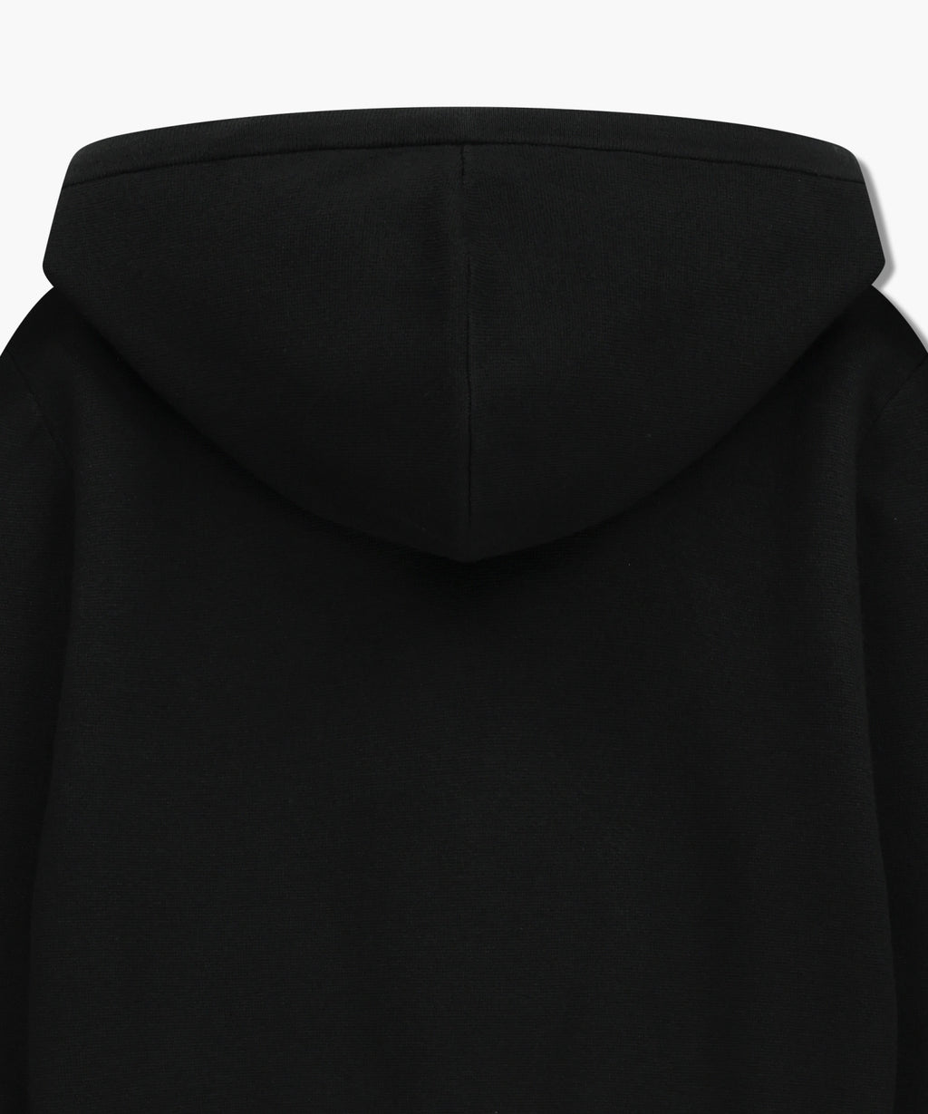 Marithe & Francois Girbaud - Classic Logo Crop Knit Hoodie Zipup (Black) product image 9 | TRAB K-Fashion Australia