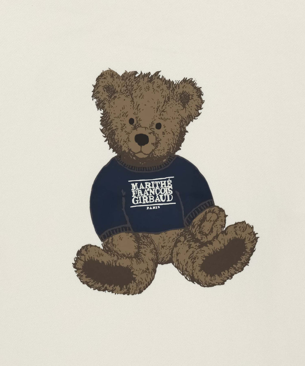 Marithe & Francois Girbaud - Doodle Bear Crop Sweatshirt (Ivory) product image 9 | TRAB K-Fashion Australia