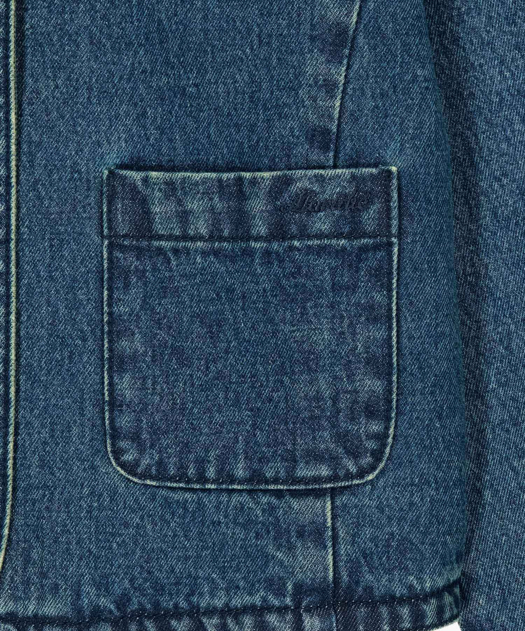 Marithe & Francois Girbaud - Round Neck Denim Jacket (Dark Blue) product image 9 | TRAB K-Fashion Australia