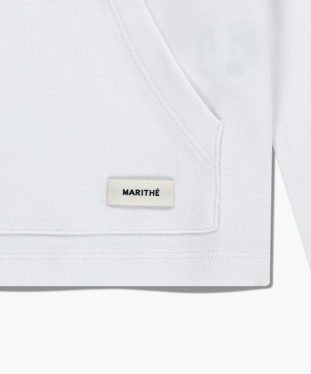 Marithe & Francois Girbaud - Basic Hoodie Long Sleeve (White) product image 9 | TRAB K-Fashion Australia