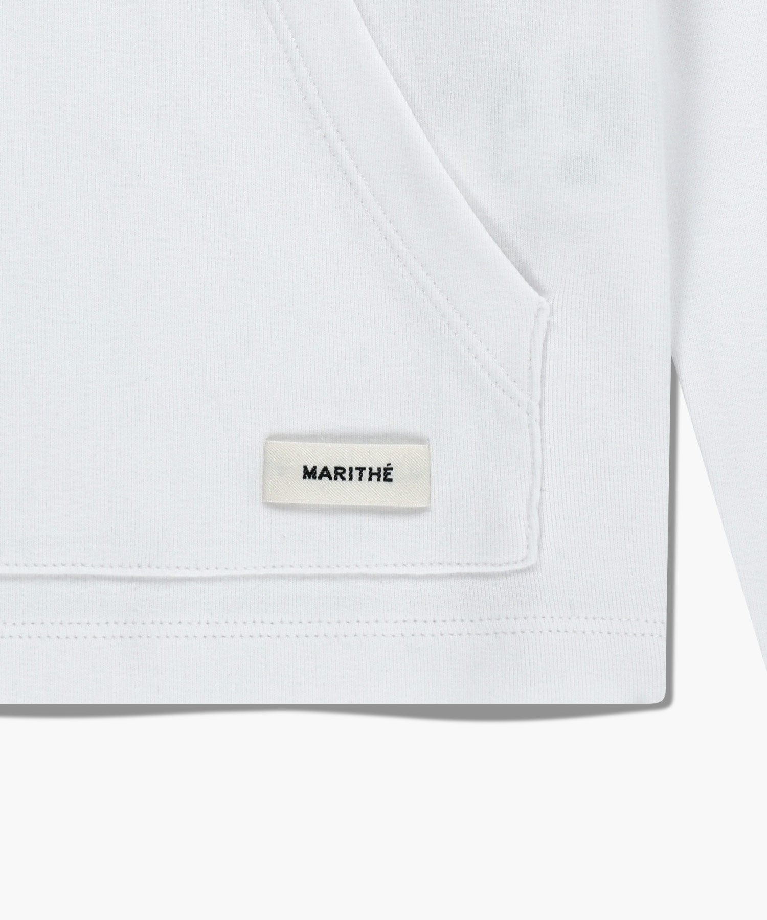 Marithe & Francois Girbaud - Basic Hoodie Long Sleeve (White) product image 9 | TRAB K-Fashion Australia