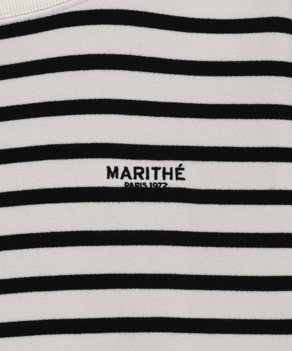 Marithe & Francois Girbaud - Boat Neck Oversized Sweatshirt (Ivory) product image 9 | TRAB K-Fashion Australia