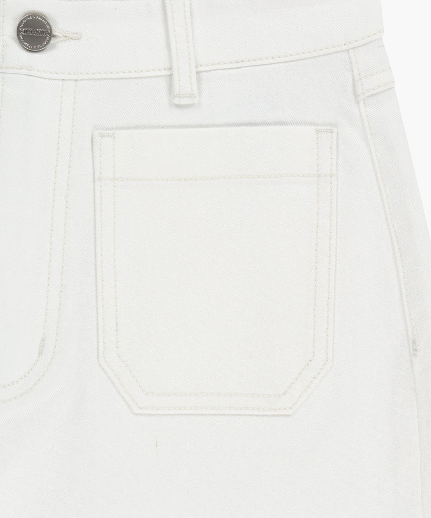 Marithe & Francois Girbaud - Boot-cut Denim Pants (White) product image 12 | TRAB K-Fashion Australia
