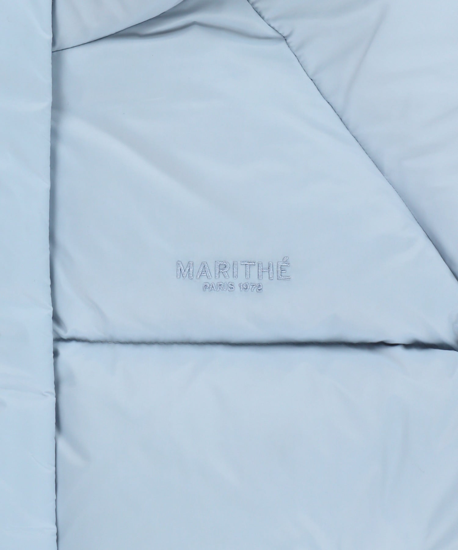 Marithe & Francois Girbaud - Regular Logo Hooded Crop Down Jacket (Light Blue) product image 13 | TRAB K-Fashion Australia