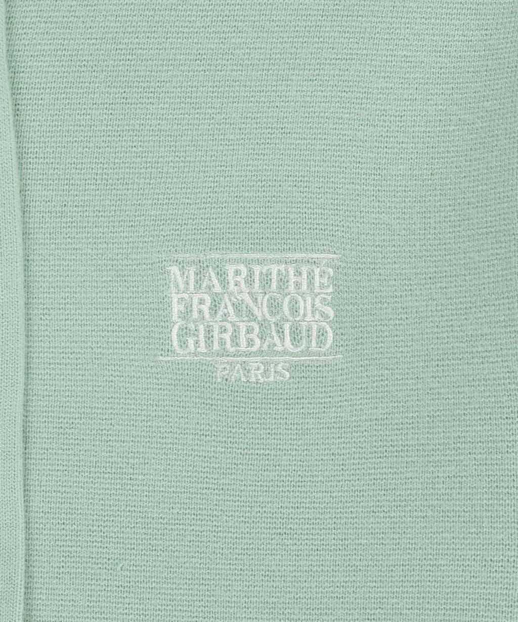 Marithe & Francois Girbaud - Small Classic Logo Crop Knit Hoodie Zipup (Mint) product image 9 | TRAB K-Fashion Australia