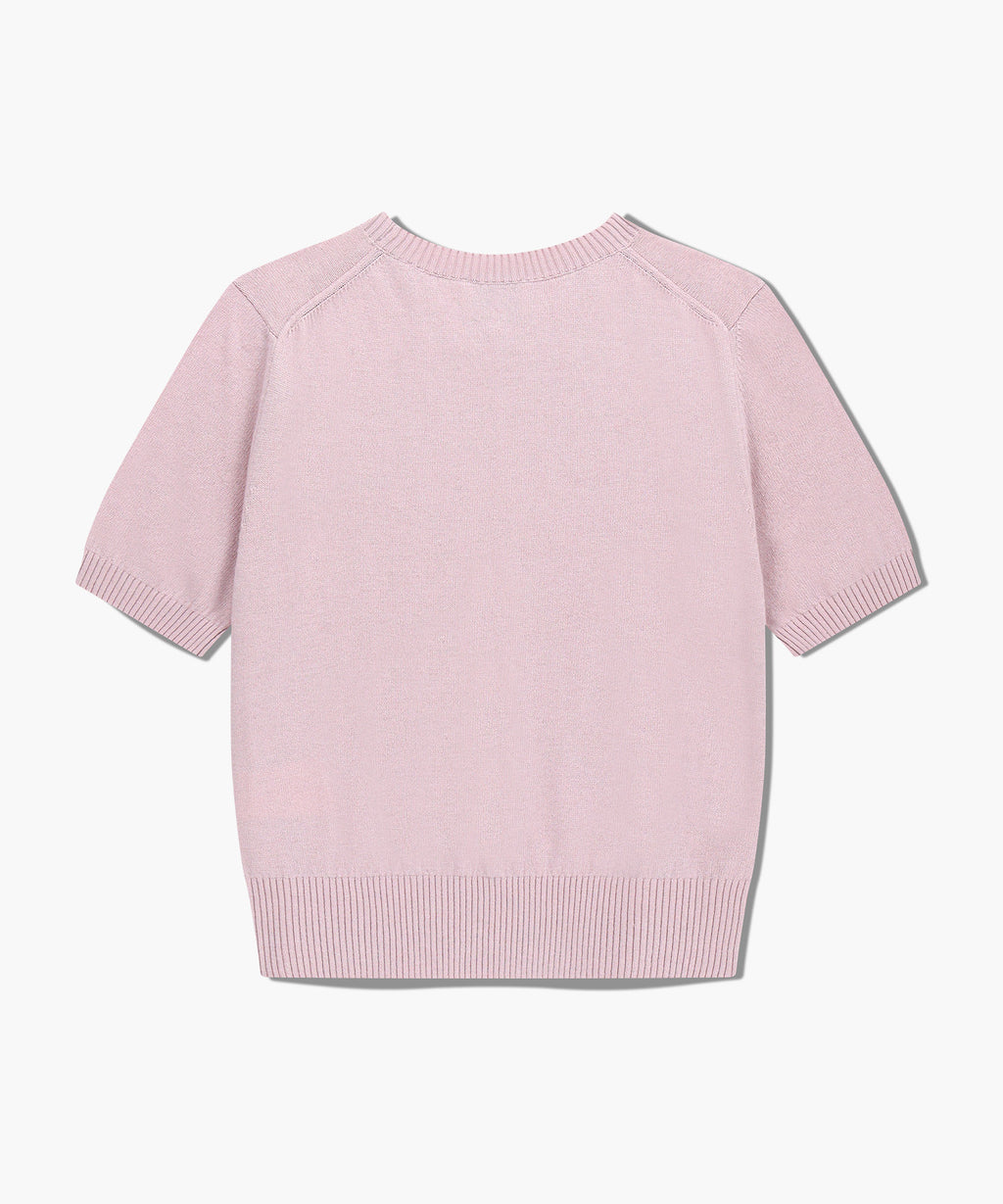 Marithe & Francois Girbaud - Half Knit Round Neck Cardigan Set Up (Pink) product image 9 | TRAB K-Fashion Australia