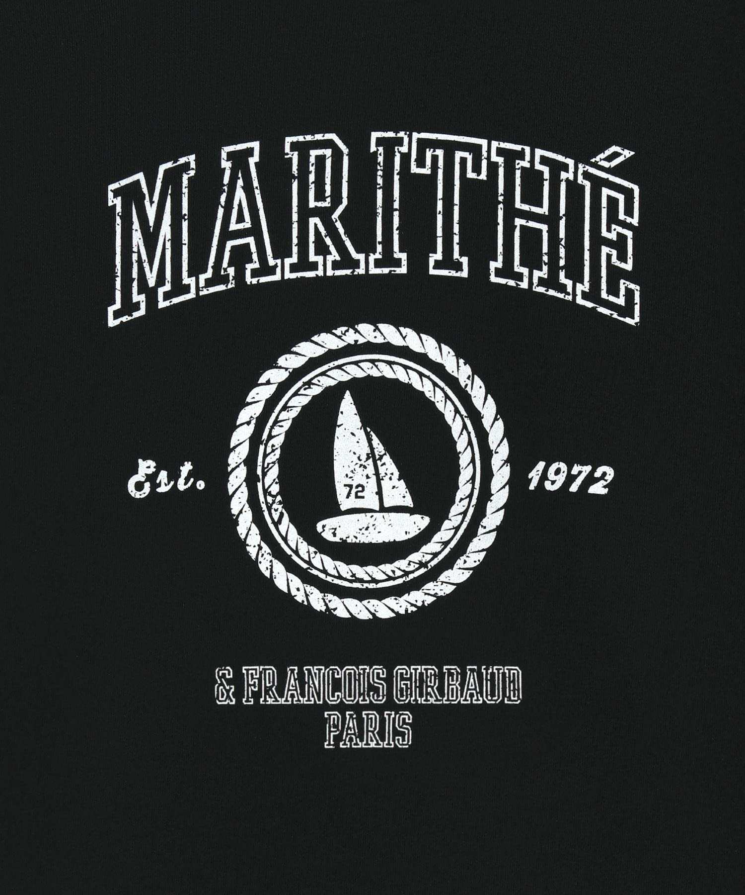 Marithe & Francois Girbaud - Marine Graphic Sweatshirt (Black) product image 9 | TRAB K-Fashion Australia
