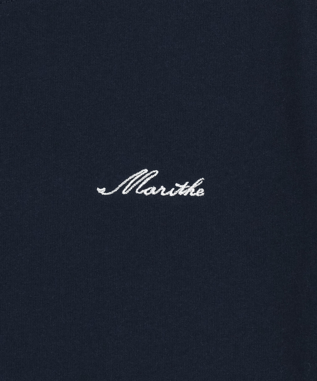 Marithe & Francois Girbaud - Small Lettering Slim Crop Tee (Navy) product image 9 | TRAB K-Fashion Australia