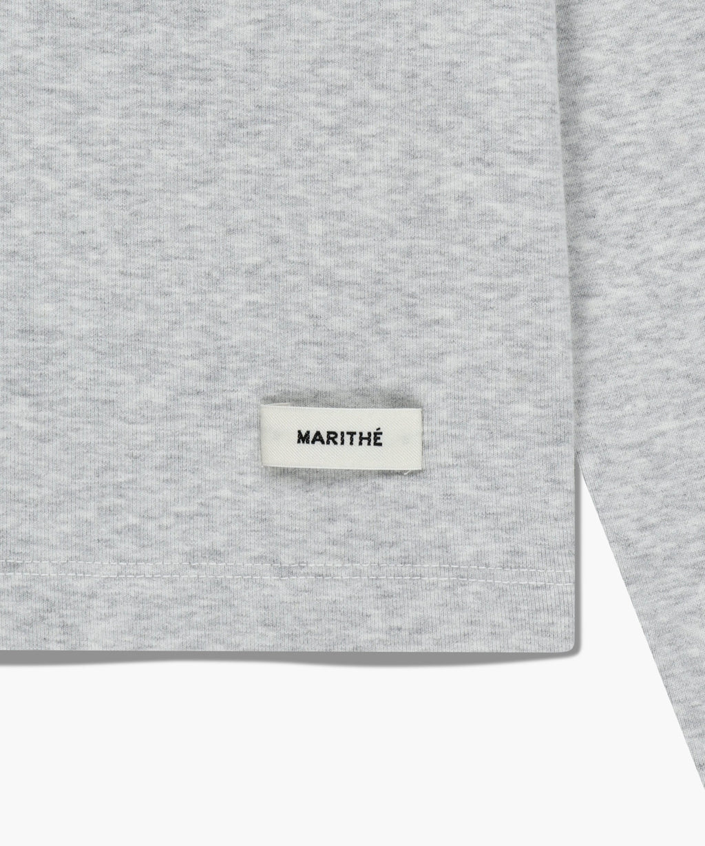 Marithe & Francois Girbaud - Basic Long Sleeve (Light Heather Gray) product image 9 | TRAB K-Fashion Australia