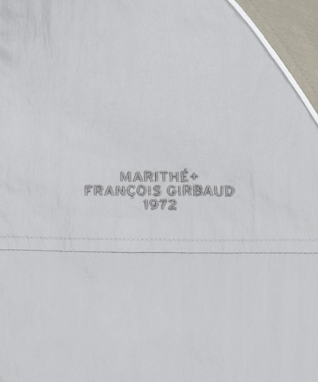 Marithe & Francois Girbaud - Color-block Highneck Windbreaker (Light Gray) product image 12 | TRAB K-Fashion Australia