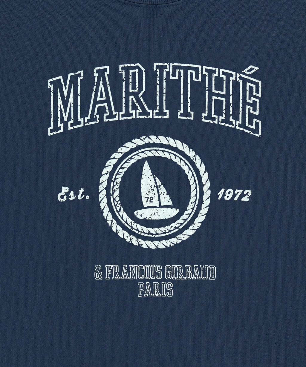 Marithe & Francois Girbaud - Marine Graphic Sweatshirt (Dark Blue) product image 9 | TRAB K-Fashion Australia