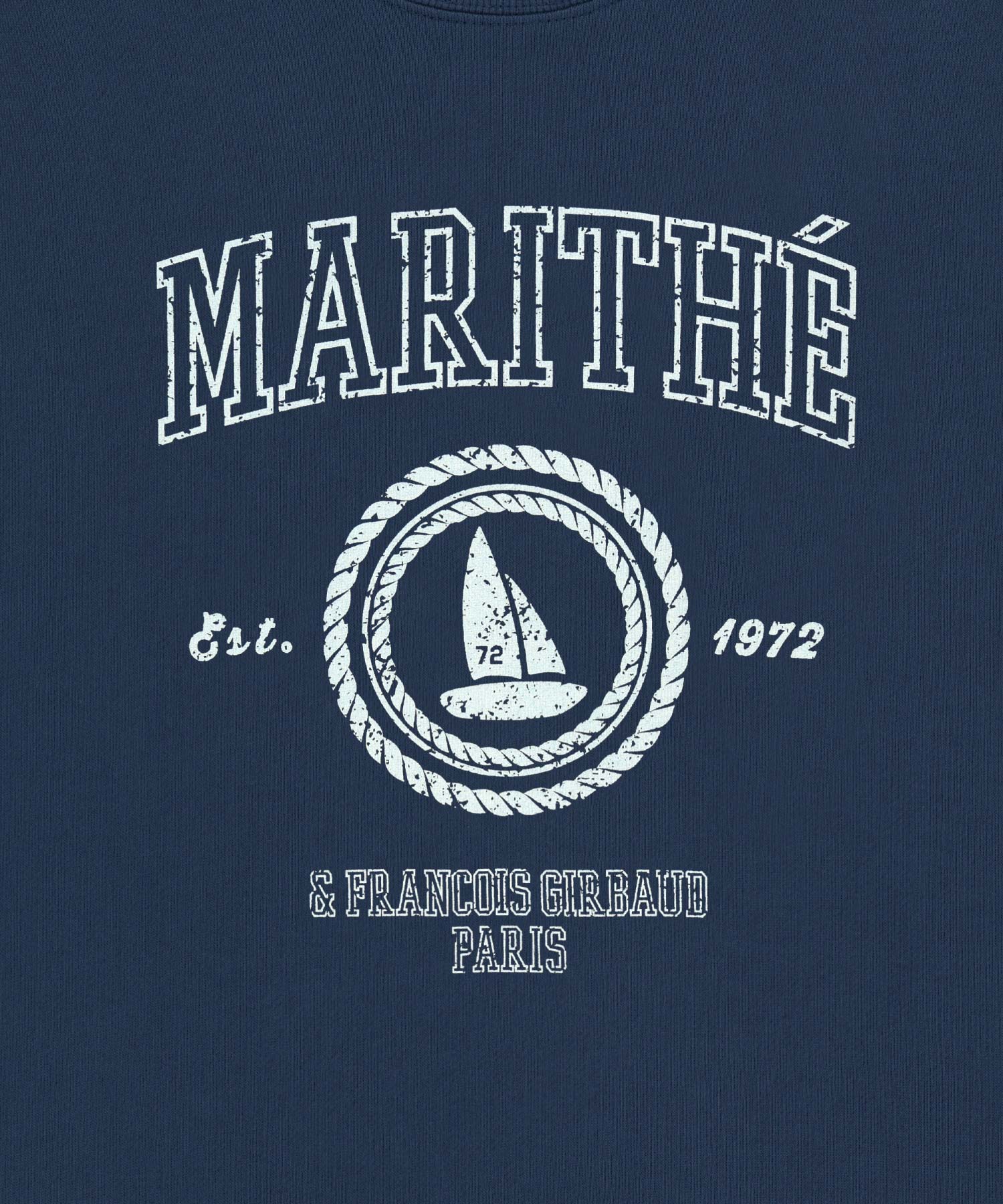 Marithe & Francois Girbaud - Marine Graphic Sweatshirt (Dark Blue) product image 9 | TRAB K-Fashion Australia