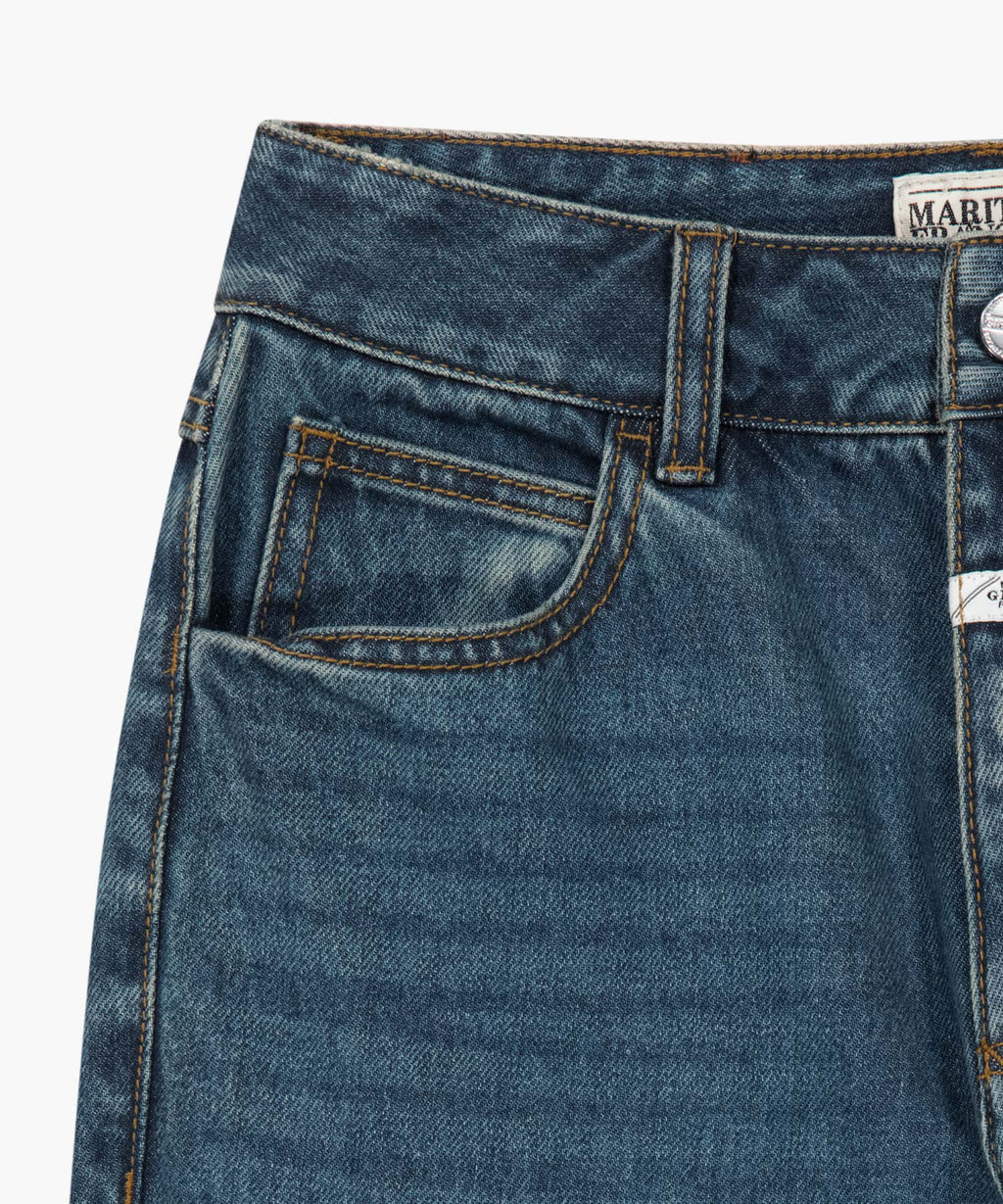 Marithe & Francois Girbaud - Slim Straight Denim Pants (Dark Blue) product image 9 | TRAB K-Fashion Australia