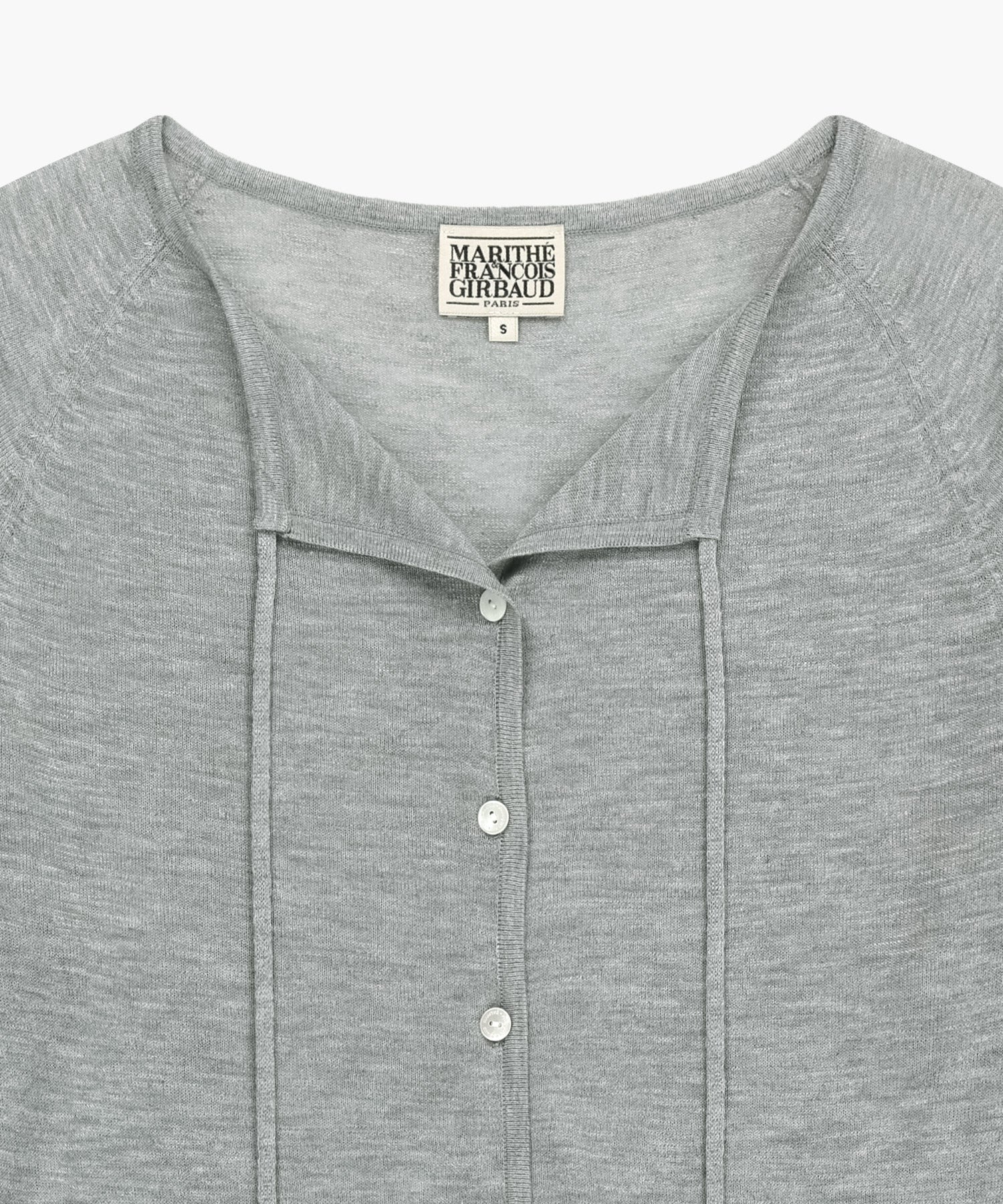 Marithe & Francois Girbaud - Sheer Knit Cardigan (Melange Gray) product image 12 | TRAB K-Fashion Australia