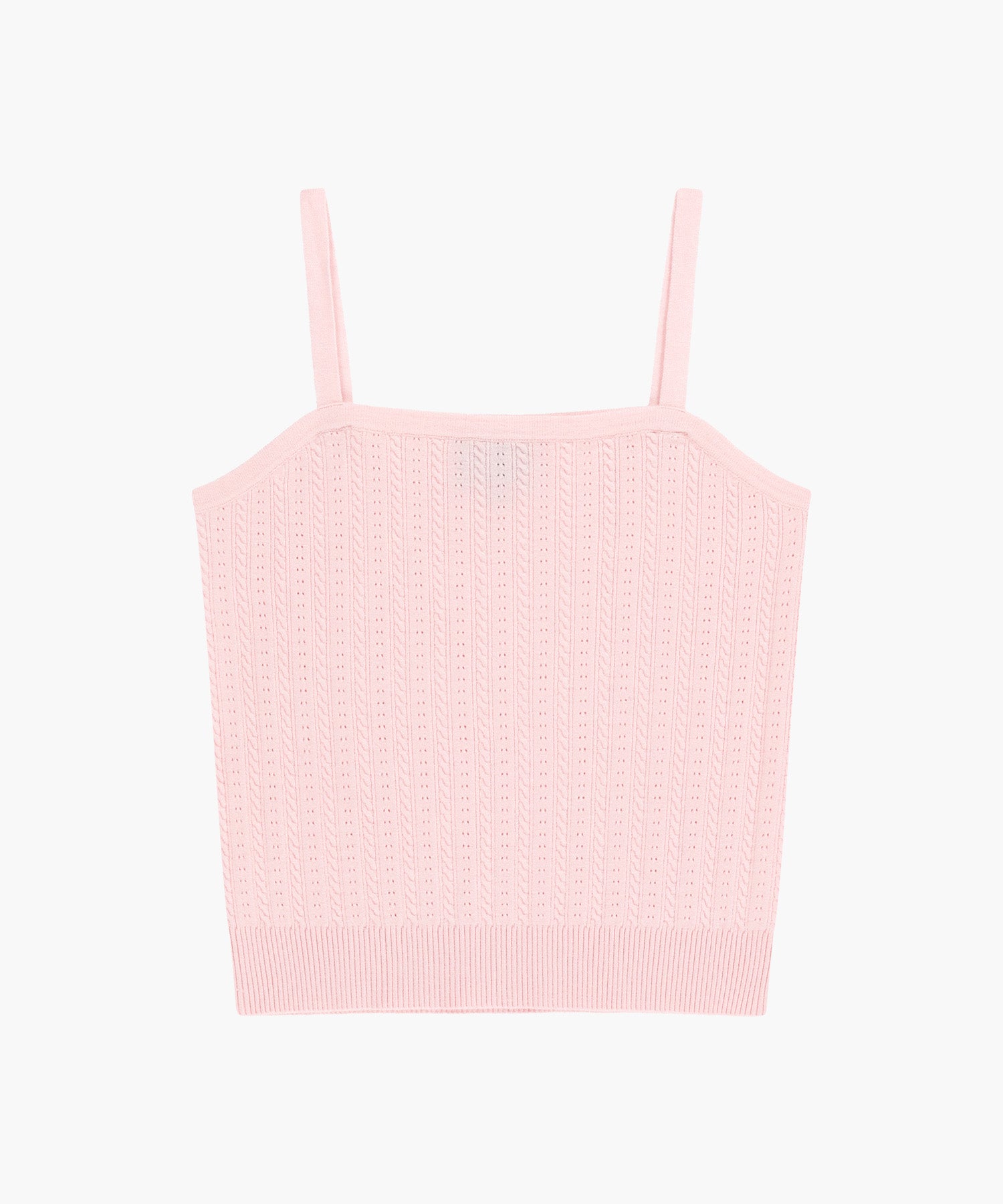 Marithe & Francois Girbaud - Small Classic Logo Half Knit Cardigan Set Up (Light Pink) product image 9 | TRAB K-Fashion Australia