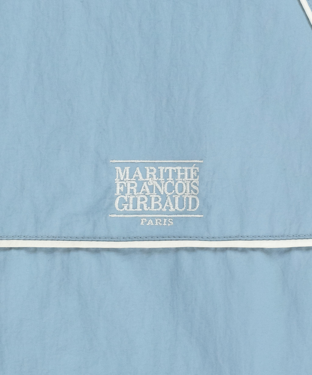 Marithe & Francois Girbaud - Classic Logo High Neck Wind Jacket (Ash Blue) product image 12 | TRAB K-Fashion Australia