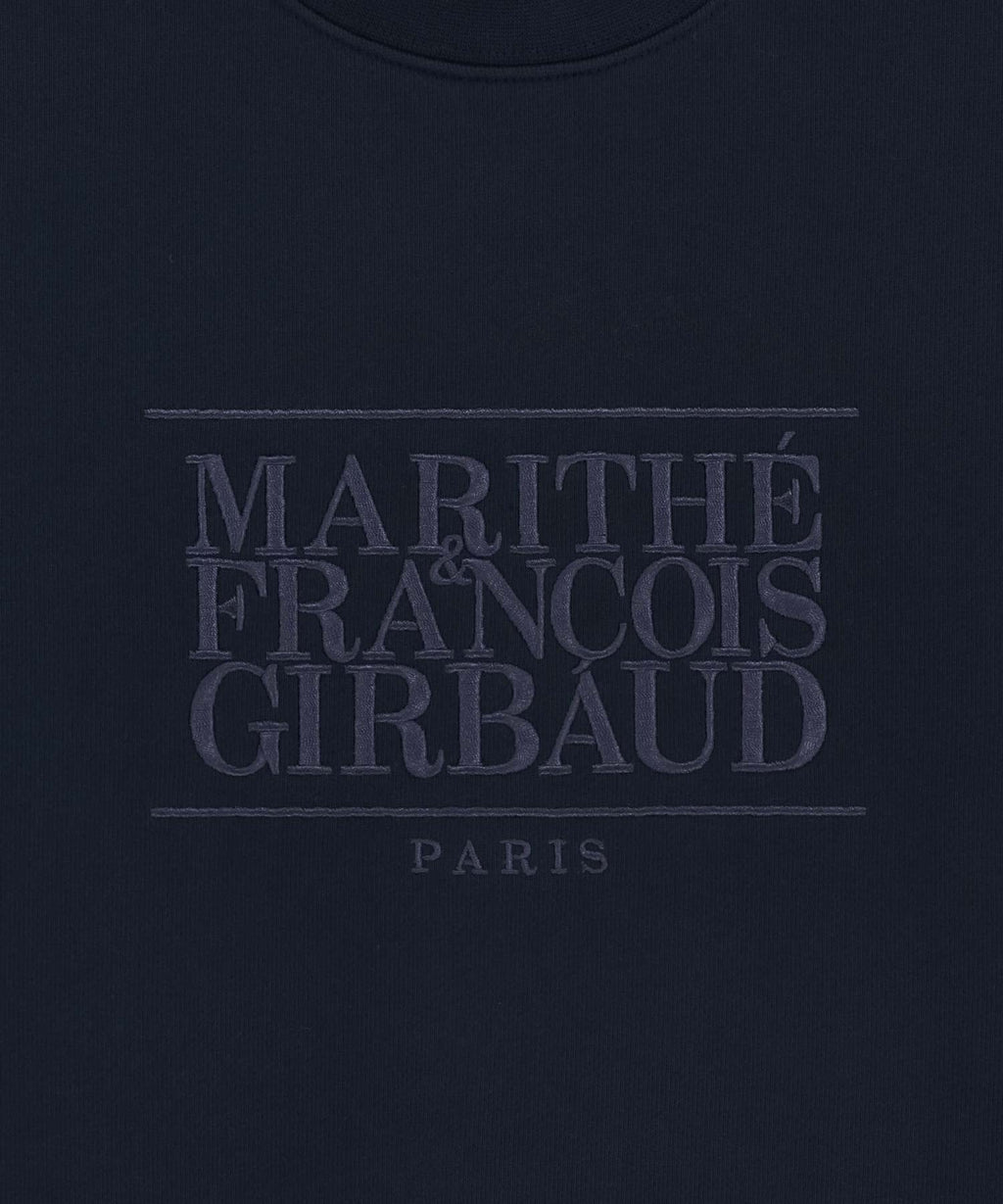 Marithe & Francois Girbaud - Classic Logo Crop Sweatshirt (Navy) product image 9 | TRAB K-Fashion Australia