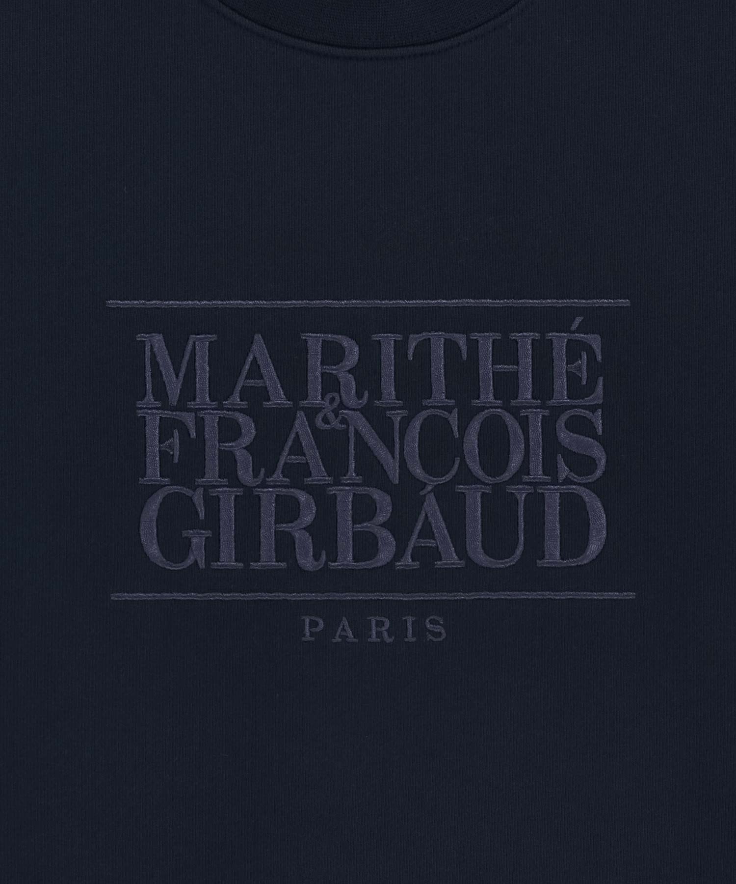 Marithe & Francois Girbaud - Classic Logo Crop Sweatshirt (Navy) product image 9 | TRAB K-Fashion Australia