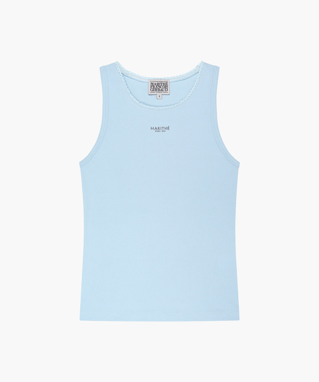 Marithe & Francois Girbaud - [Pre-order – Ships 7 Jul] Layered Sleeveless (Heather Charcoal) product image 12 | TRAB K-Fashion Australia