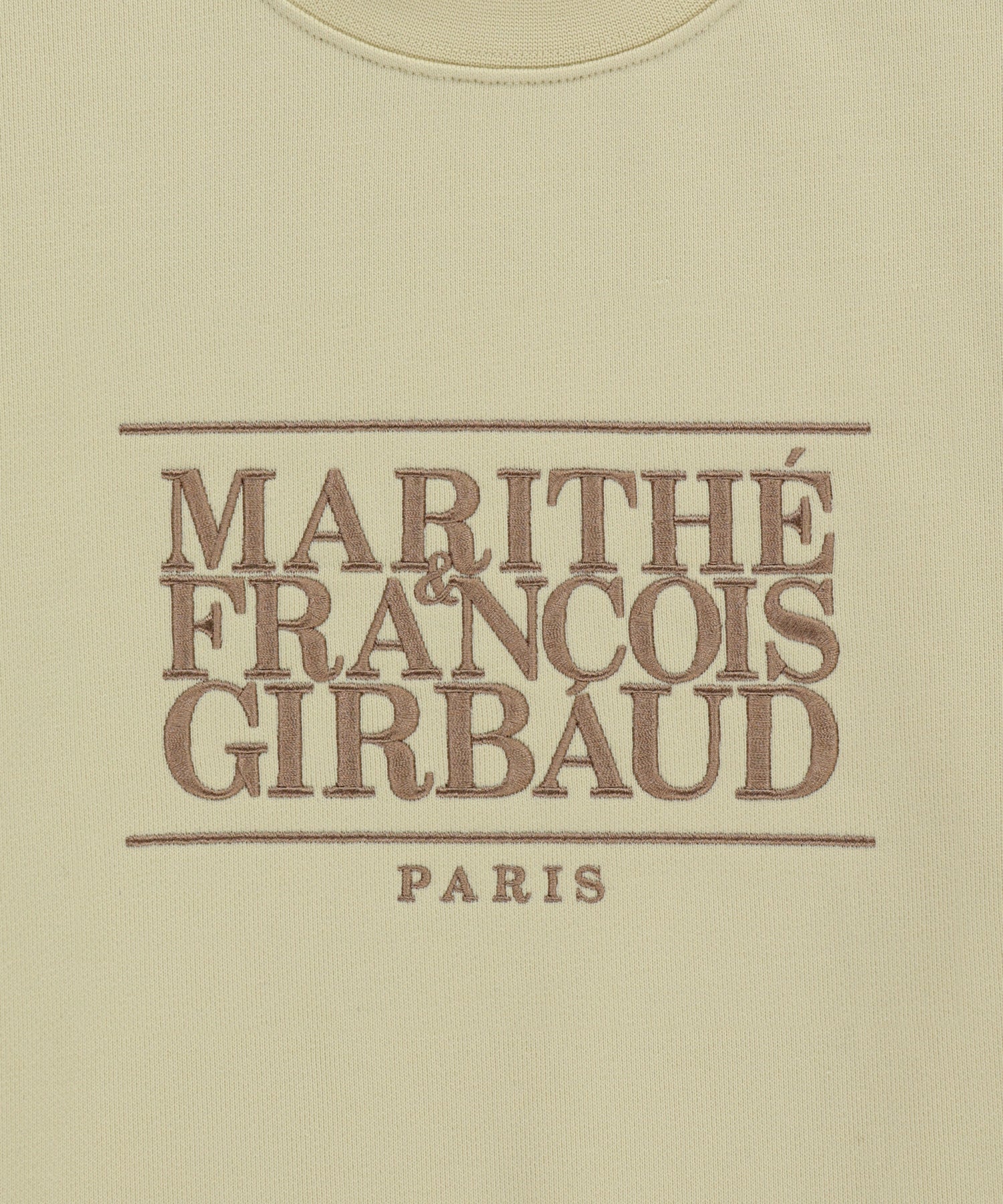 Marithe & Francois Girbaud - Classic Logo Crop Sweatshirt (Light Yellow) product image 9 | TRAB K-Fashion Australia