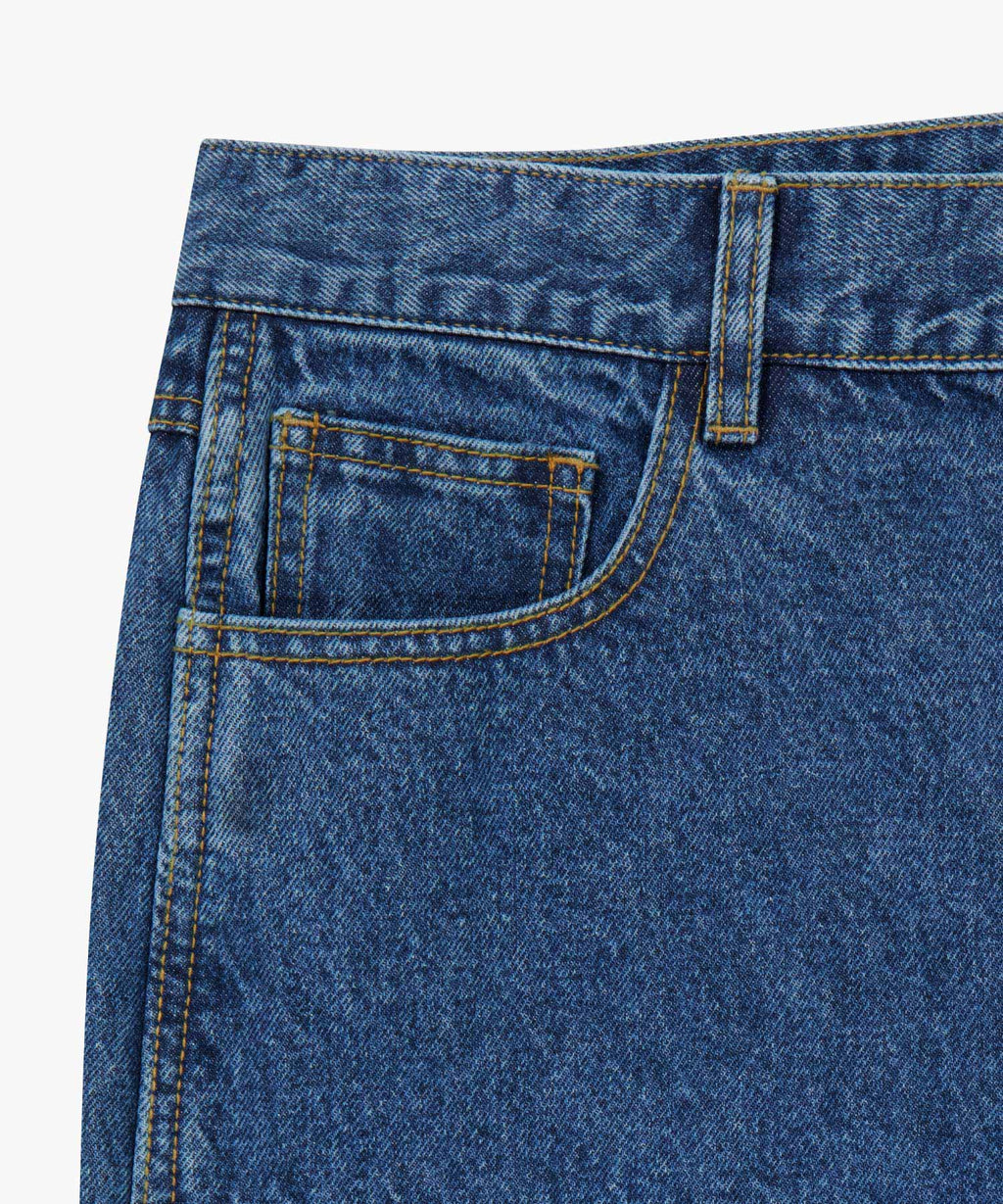 Marithe & Francois Girbaud - Double Knee Denim Pants (Blue) product image 9 | TRAB K-Fashion Australia