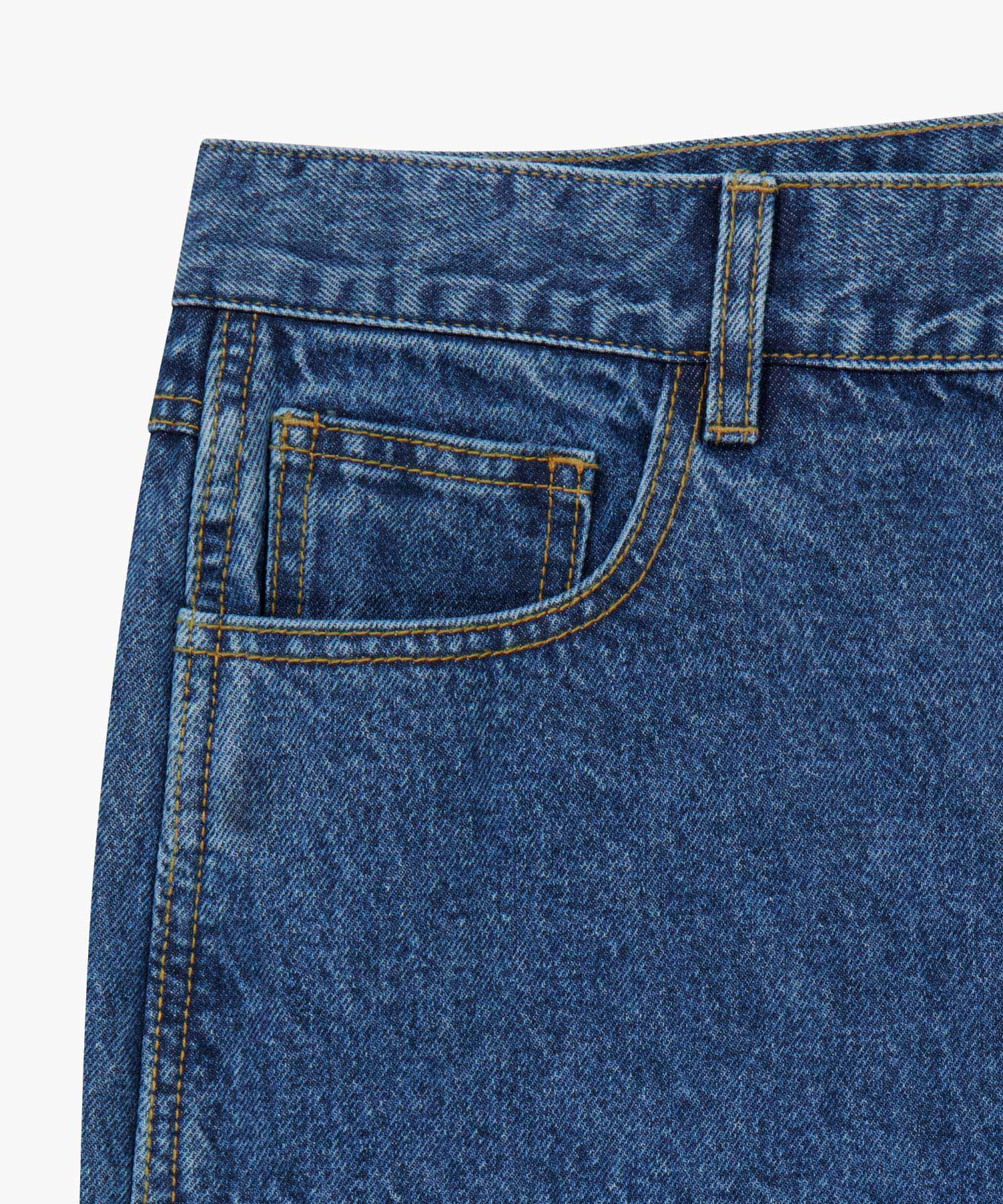 Marithe & Francois Girbaud - Double Knee Denim Pants (Blue) product image 9 | TRAB K-Fashion Australia