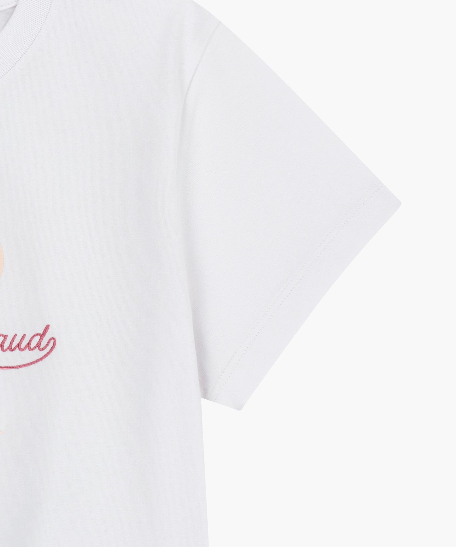Marithe & Francois Girbaud - Sorona Cool Ribbon Graphic Crop Tee (White) product image 9 | TRAB K-Fashion Australia