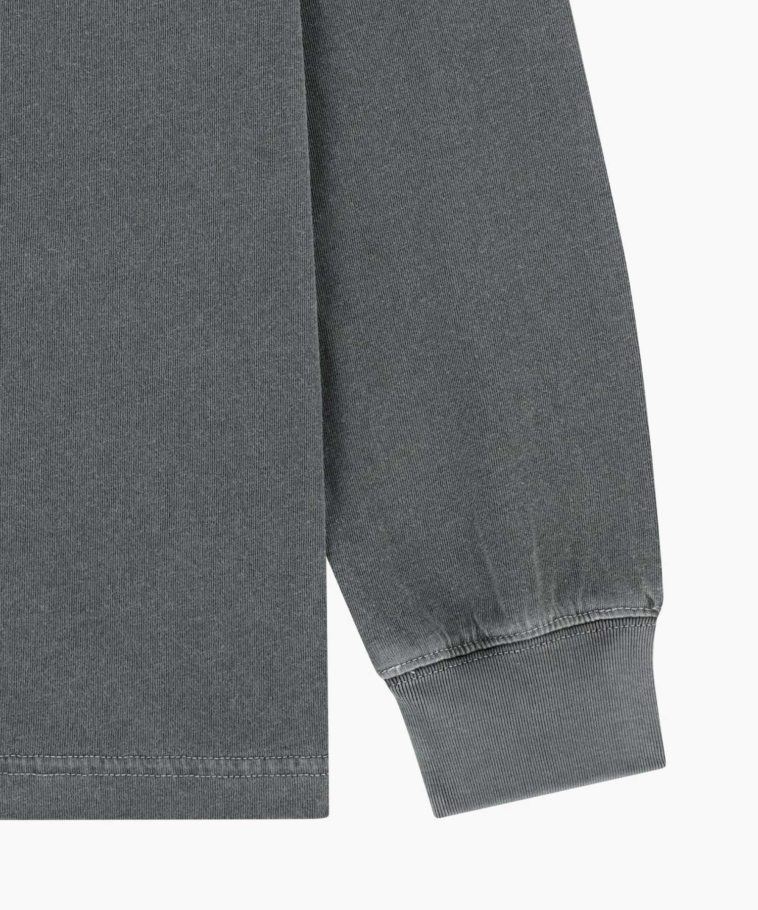 Marithe & Francois Girbaud - Shadow Classic Logo Dyeing Long Sleeve Tee (Charcoal) product image 9 | TRAB K-Fashion Australia