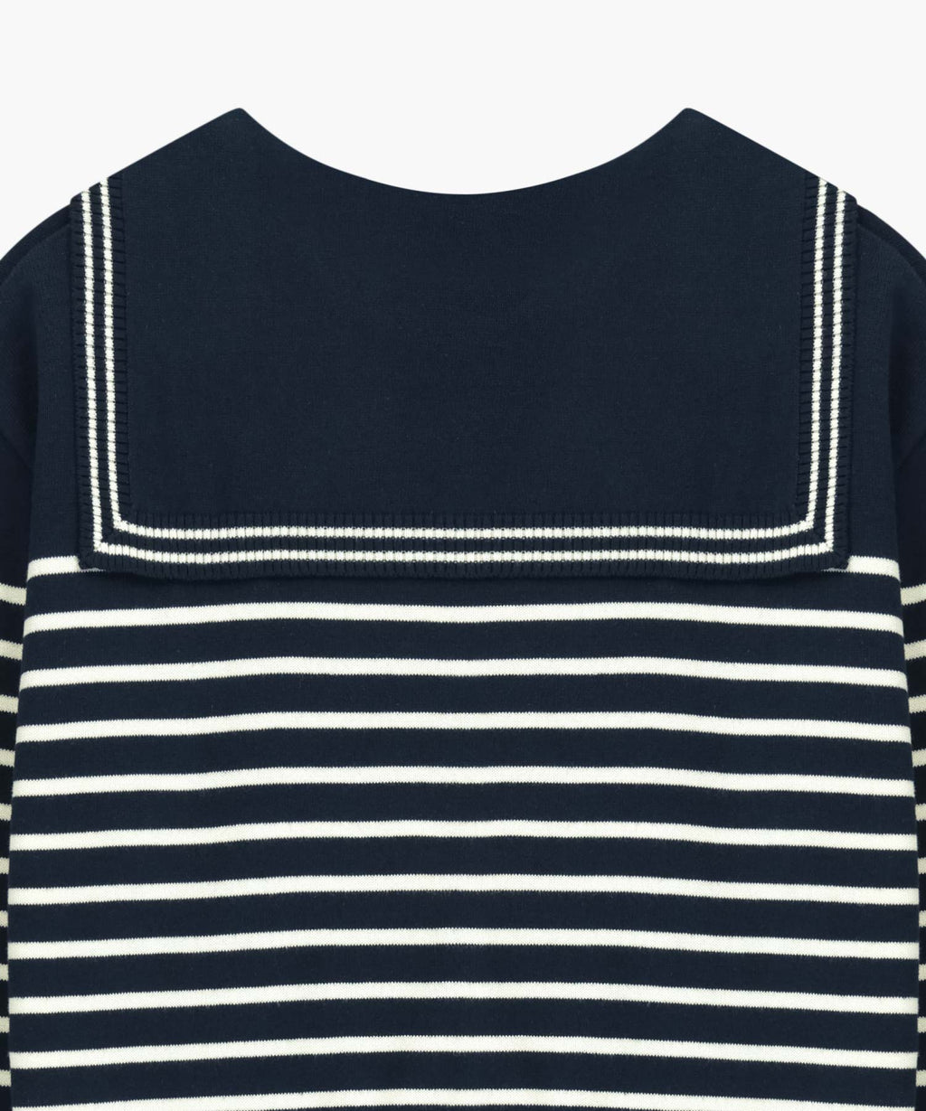 Marithe & Francois Girbaud - Sailor Knit Pullover (Navy) product image 9 | TRAB K-Fashion Australia
