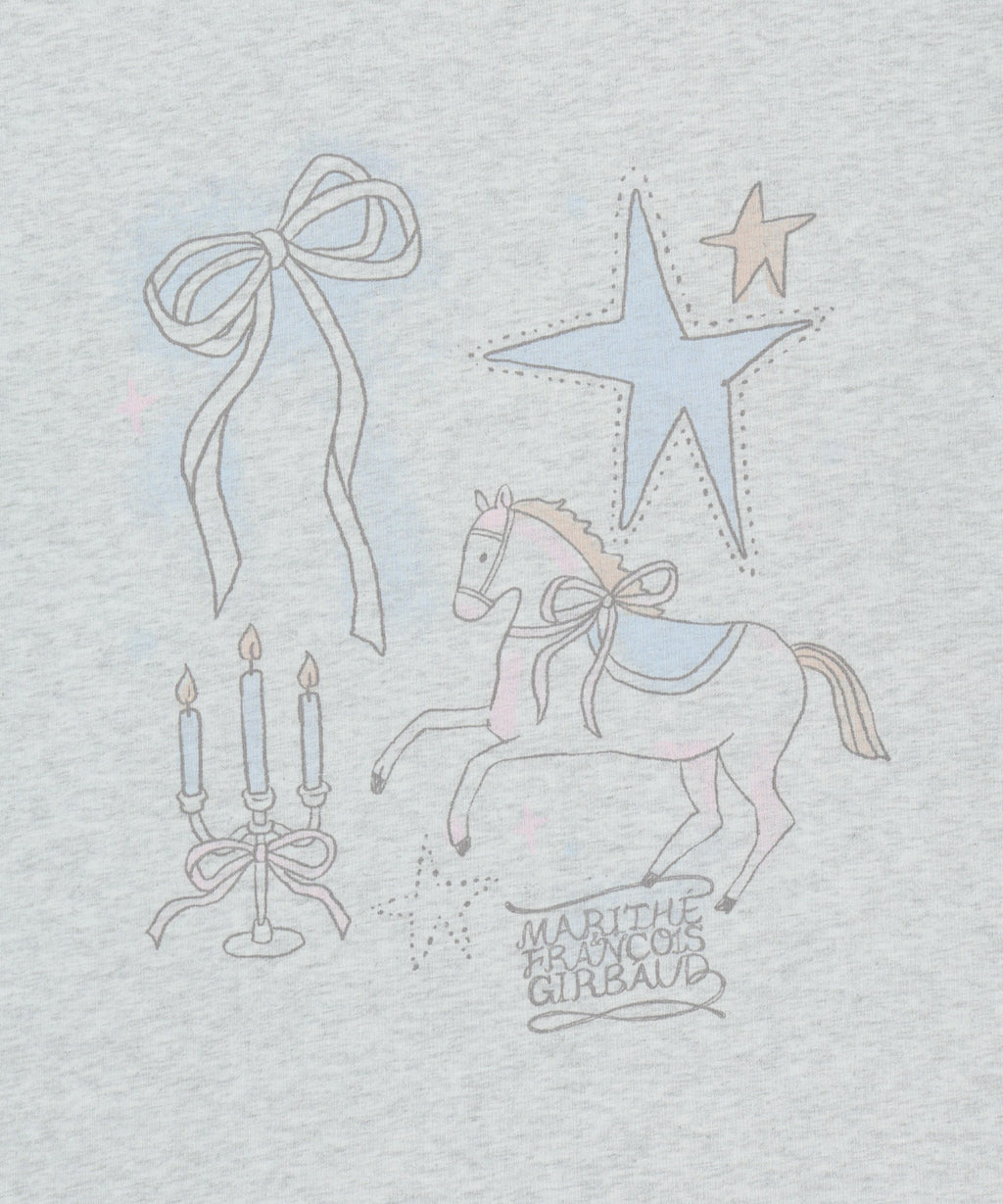 Marithe & Francois Girbaud - Unicorn Graphic Oversized Tee (Light Heather Gray) product image 9 | TRAB K-Fashion Australia