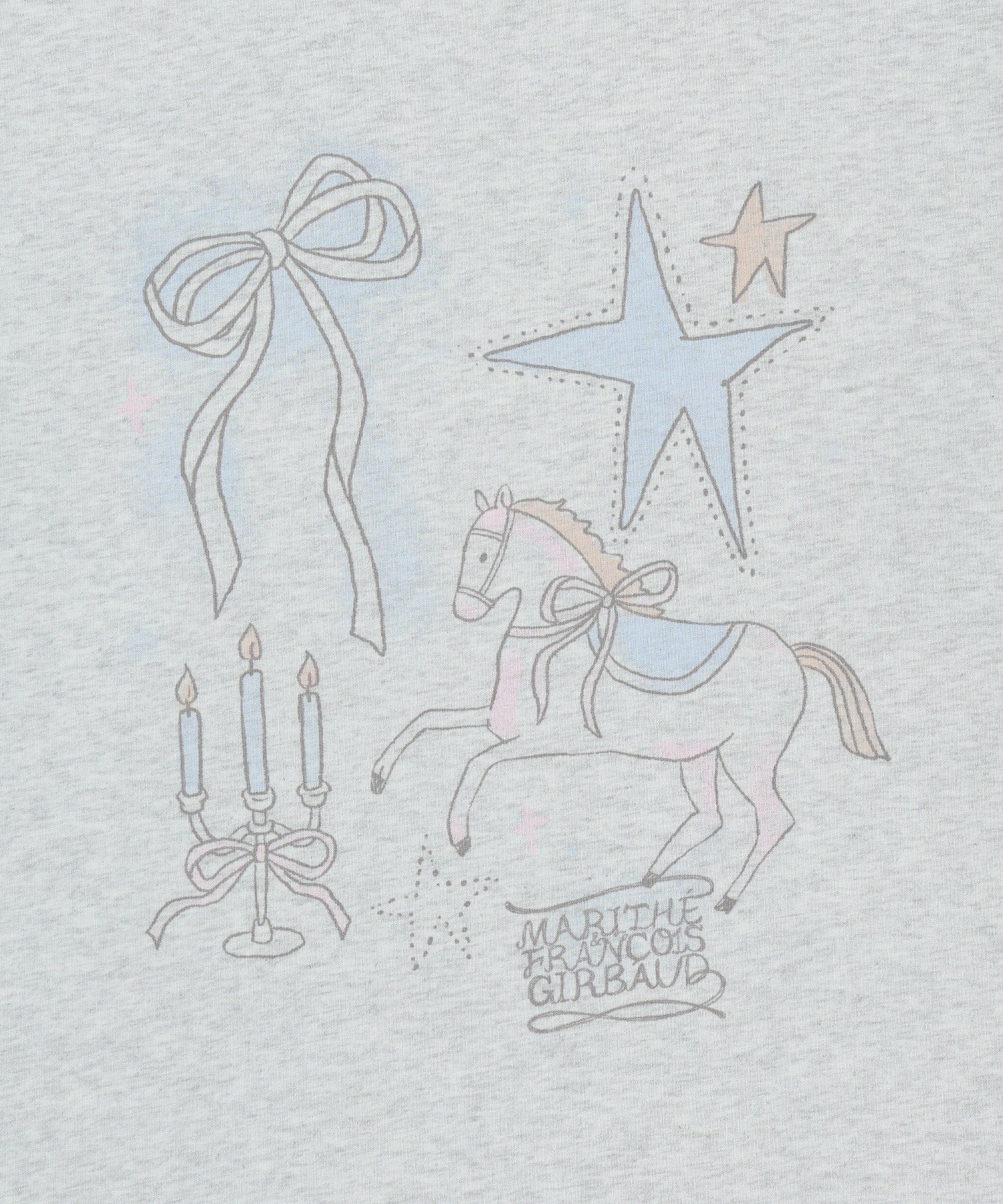 Marithe & Francois Girbaud - Unicorn Graphic Oversized Tee (Light Heather Gray) product image 9 | TRAB K-Fashion Australia